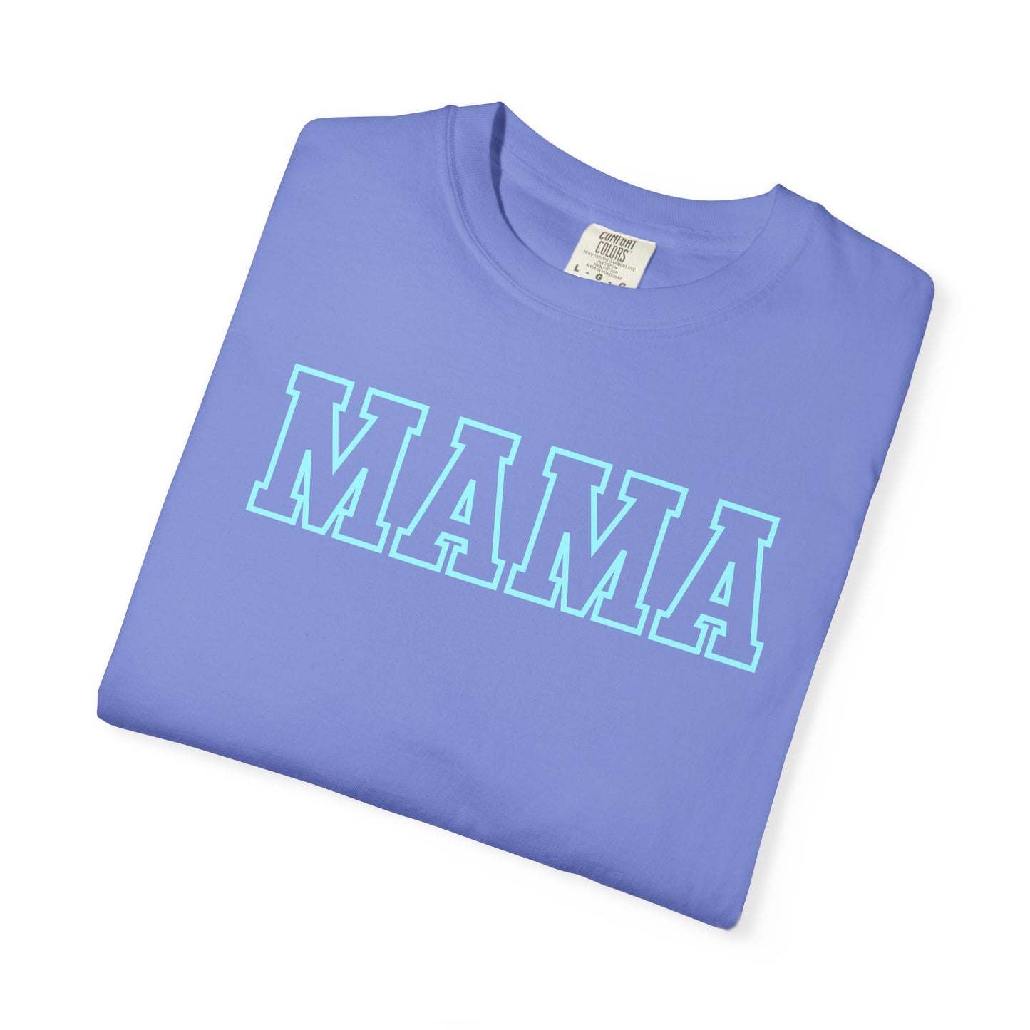 Mama Shirt, Custom Comfort Colors Material, Summer Tee, Bright Colorful Tee, Gift, Mother's Day