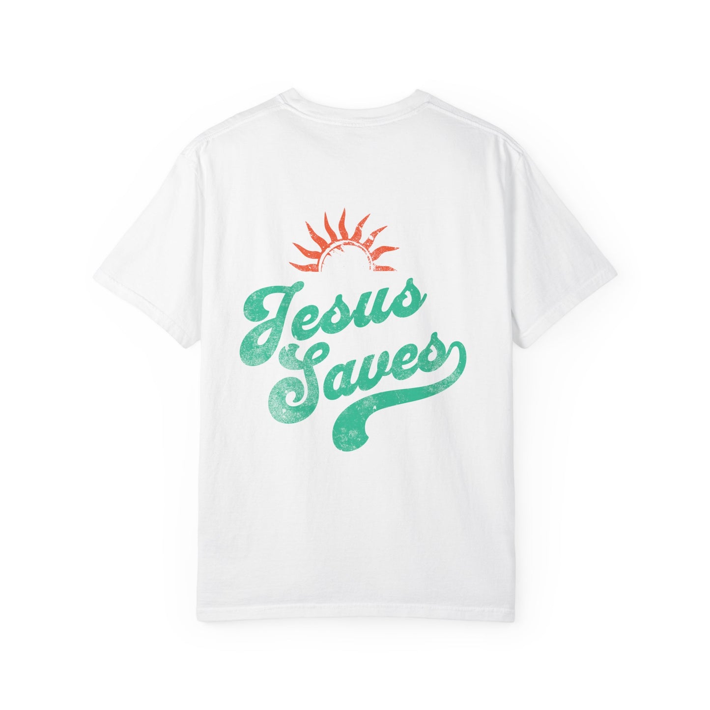Jesus Saves Tee, Christian Tee, Church Wear, Vacation Tee, Summer Cotton T-shirt