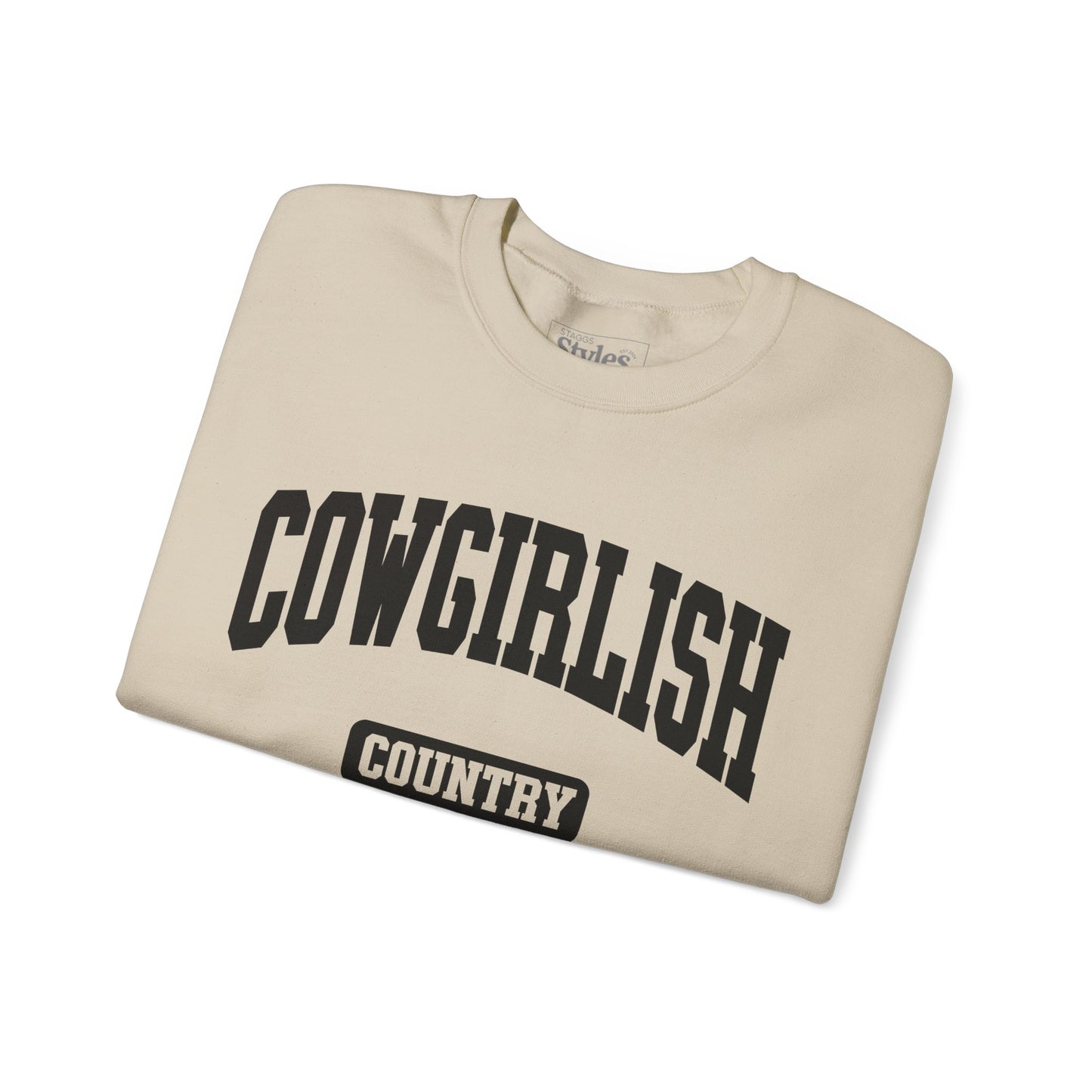 Cowgirlish Sweatshirt, Soft, Cozy, Cotton, Country, Southern, Western, Gift