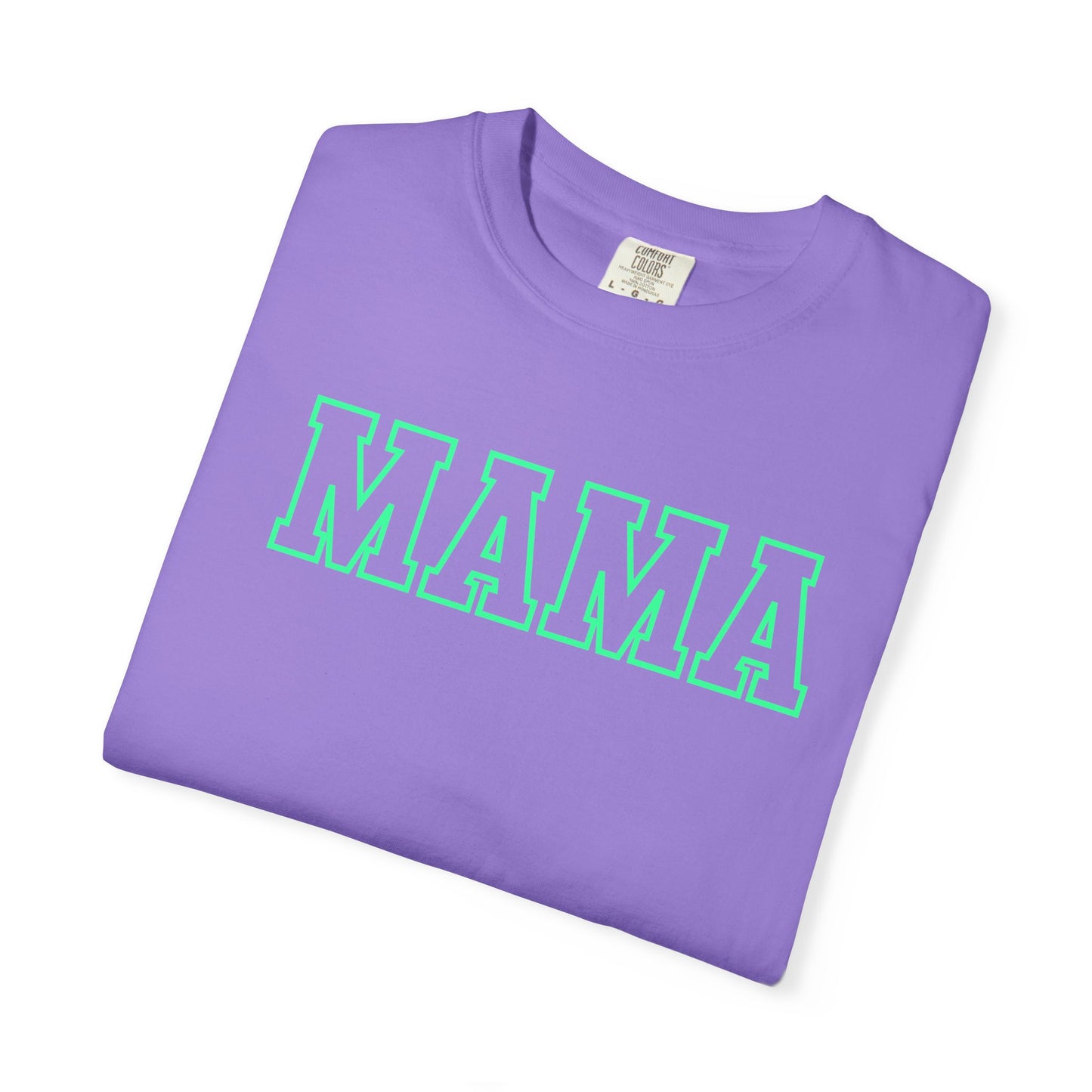 Mama Shirt, Custom Comfort Colors Material, Summer Tee, Bright Colorful Tee, Gift, Mother's Day