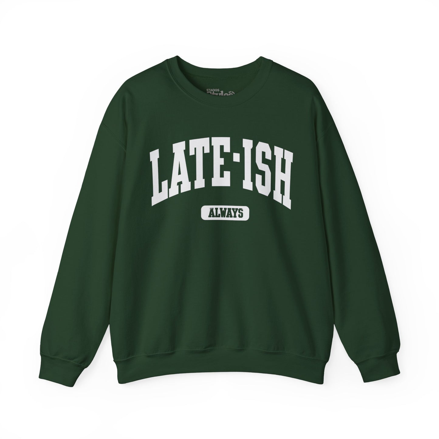 Late-ish Sweatshirt, Oversized, Soft, Cozy, Humor, Funny Gift
