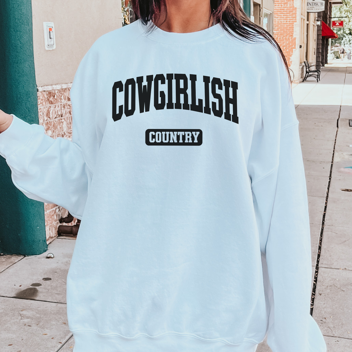 Cowgirlish Crew Neck Sweatshirt - Free Shipping, Soft, Cozy, Cotton, Country, Southern, Western Trend, Varsity Trend, Gift (18)