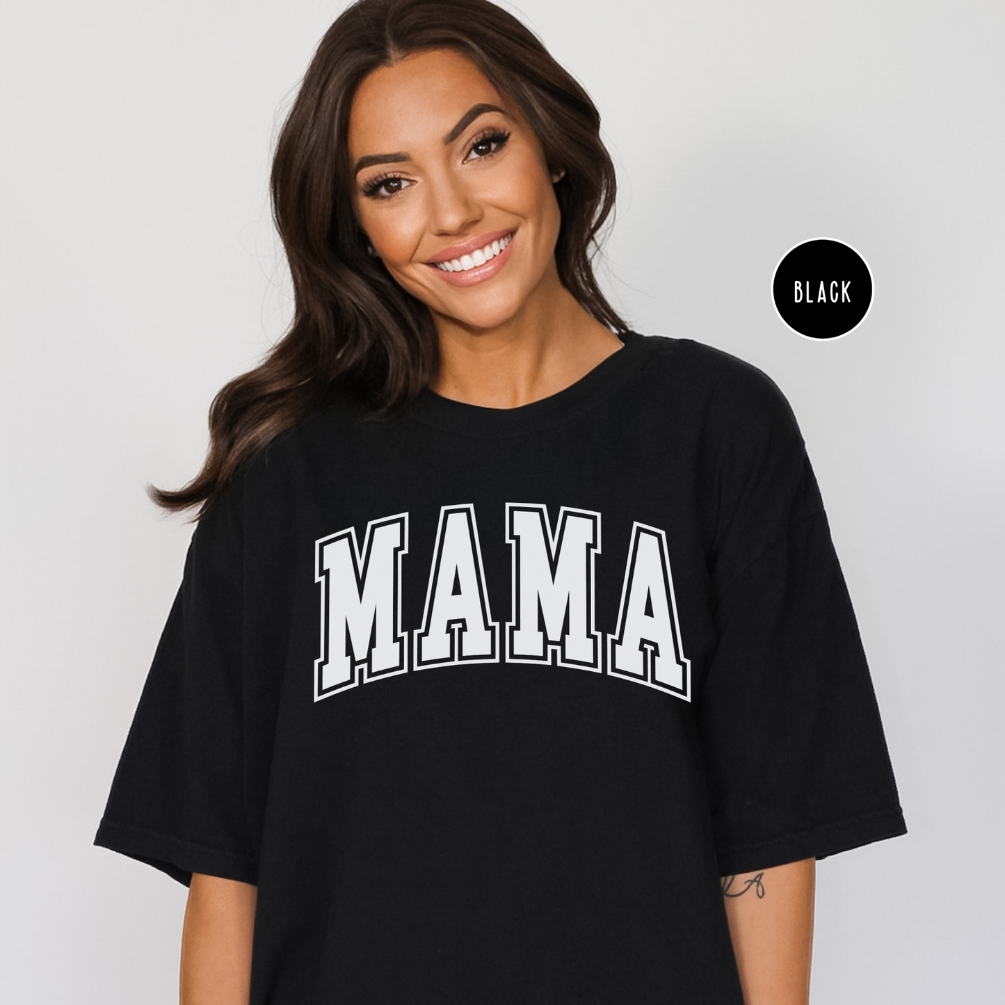 Mama Shirt - Comfort Colors, Free Shipping, Mothers Day, Birthday Gift for Moms, Varsity (36)