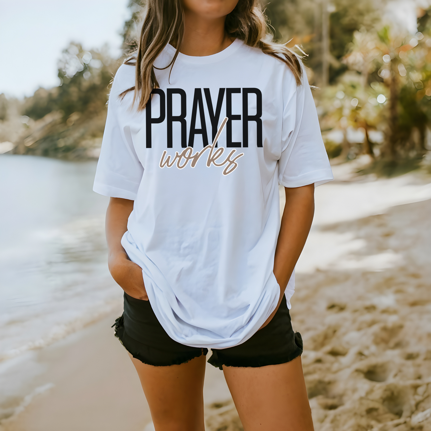 Prayer Works Shirt, Comfort Colors, Soft Cotton, Free Shipping, Inspiration, Church, Christian Gift (31)