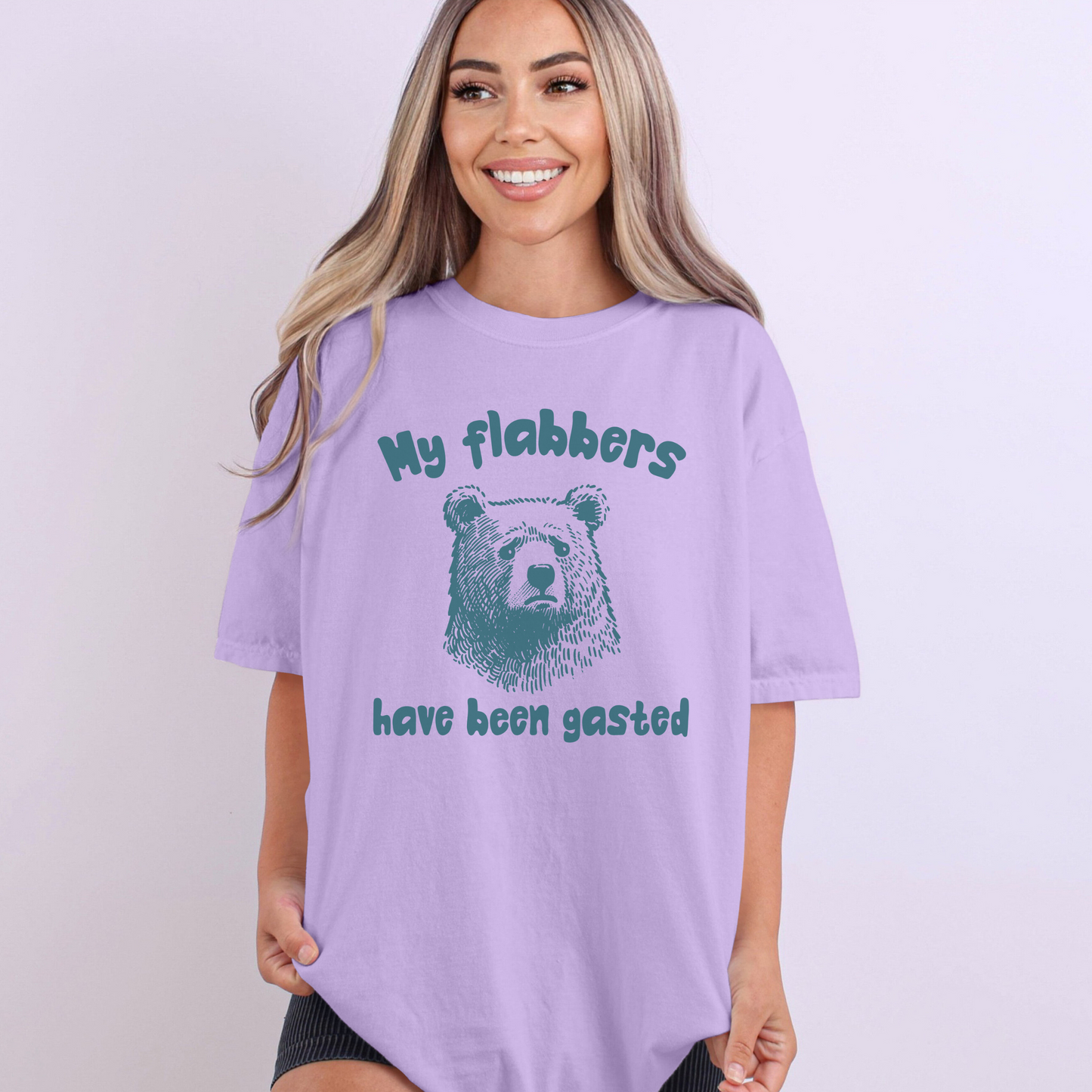 My Flabbers Have Been Gasted Shirt, Funny Bear, Humor, Gift, free shipping