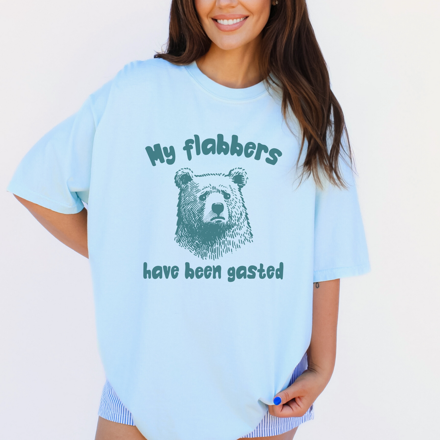 My Flabbers Have Been Gasted Shirt, Funny Bear, Humor, Gift, free shipping