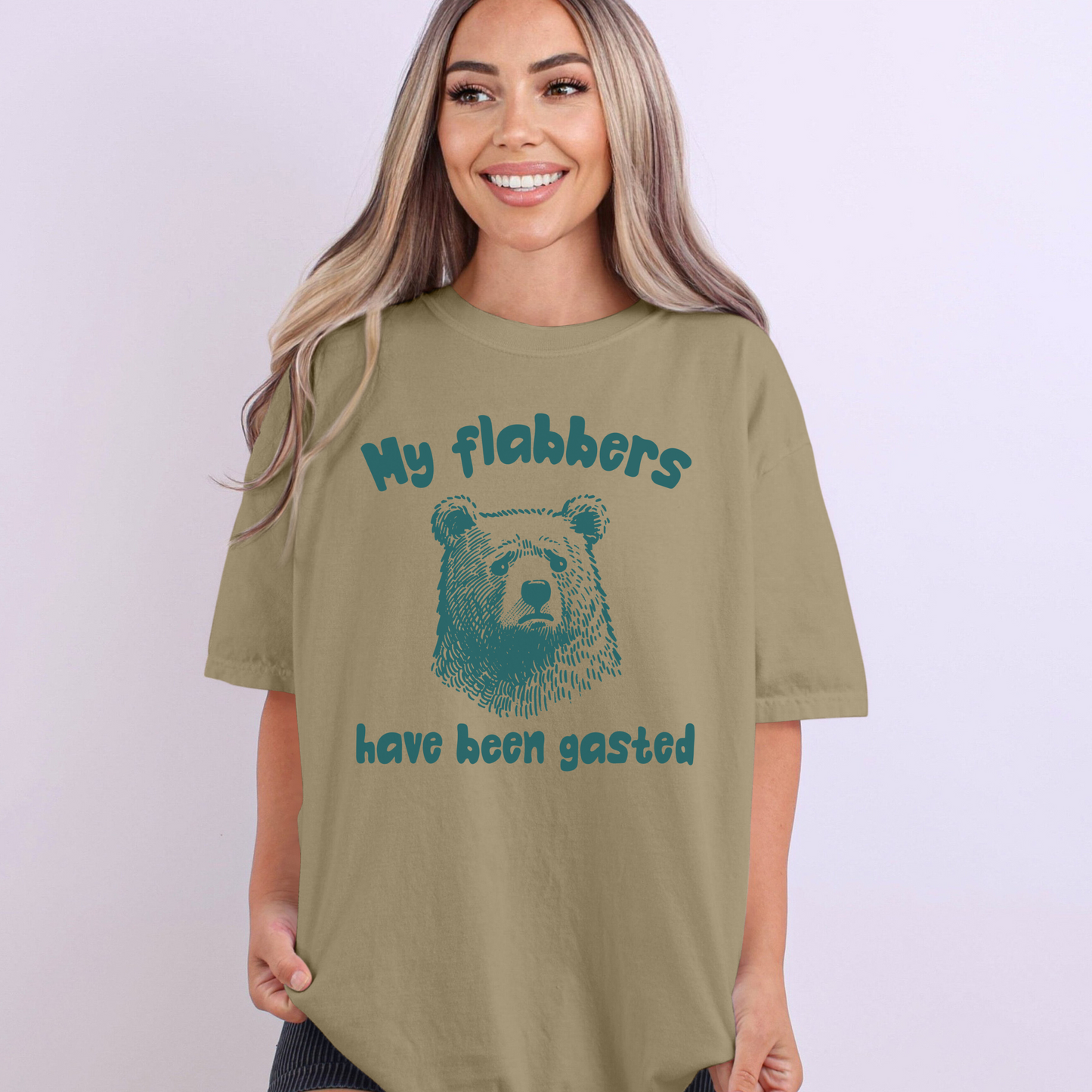 My Flabbers Have Been Gasted Shirt, Funny Bear, Humor, Gift, free shipping
