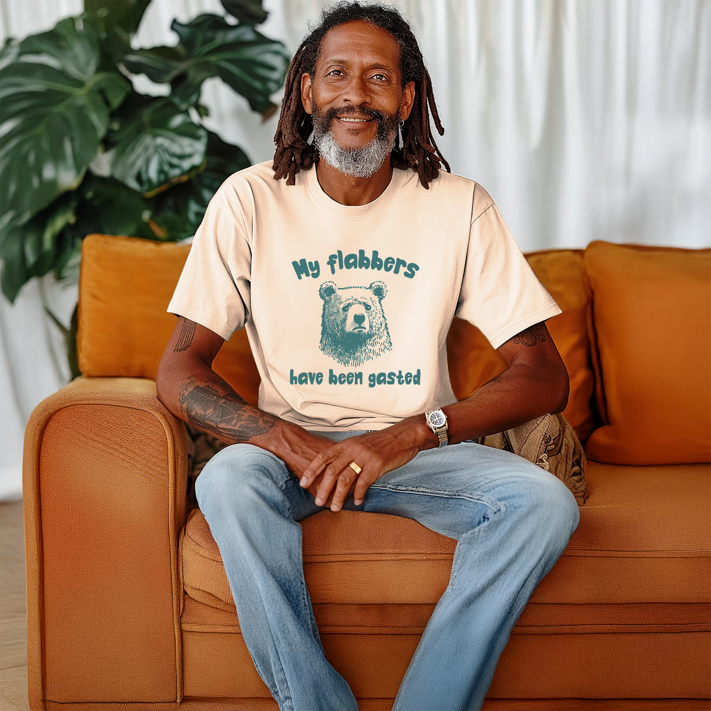 My Flabbers Have Been Gasted Shirt, Funny Bear, Humor, Gift, free shipping