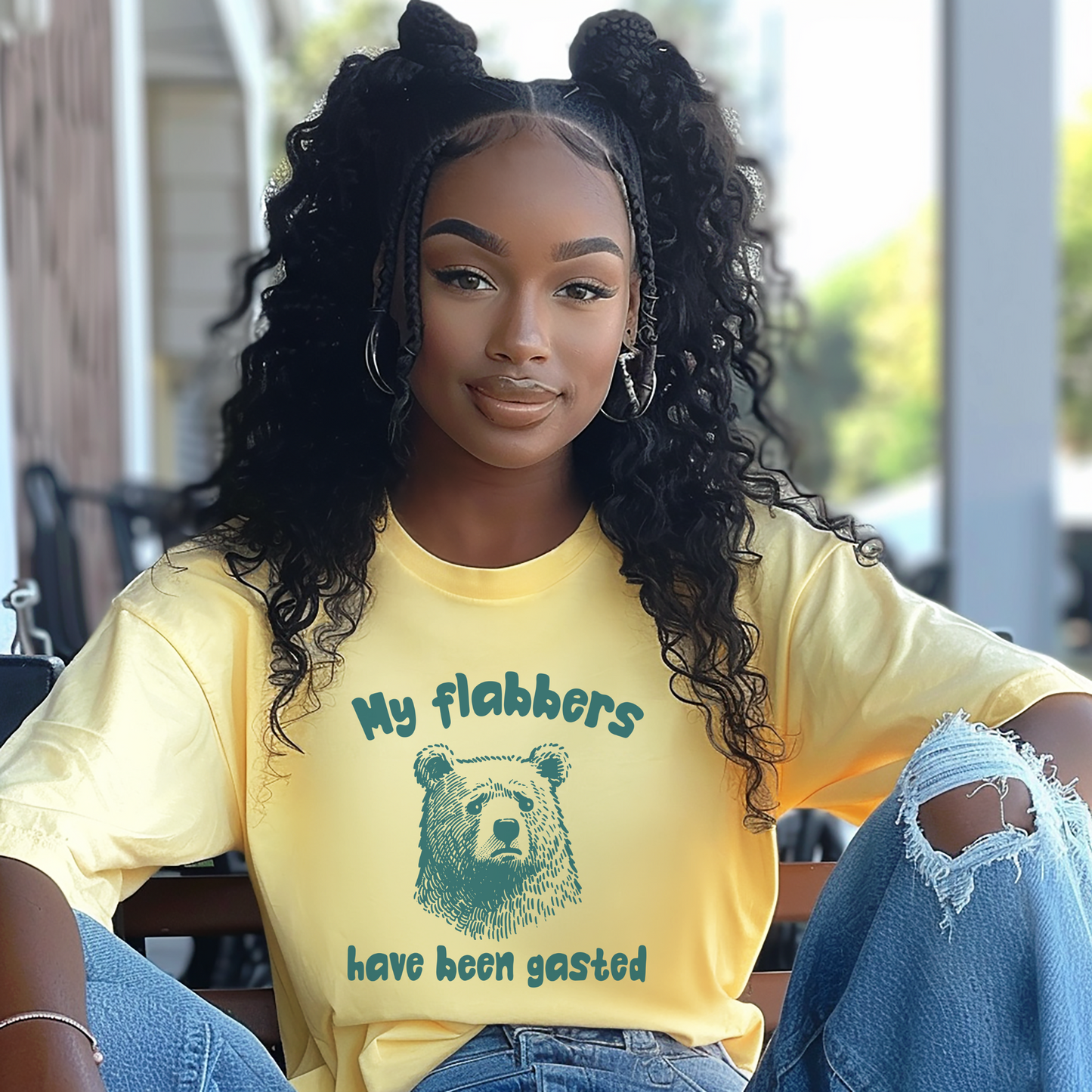My Flabbers Have Been Gasted Shirt, Funny Bear, Humor, Gift, free shipping