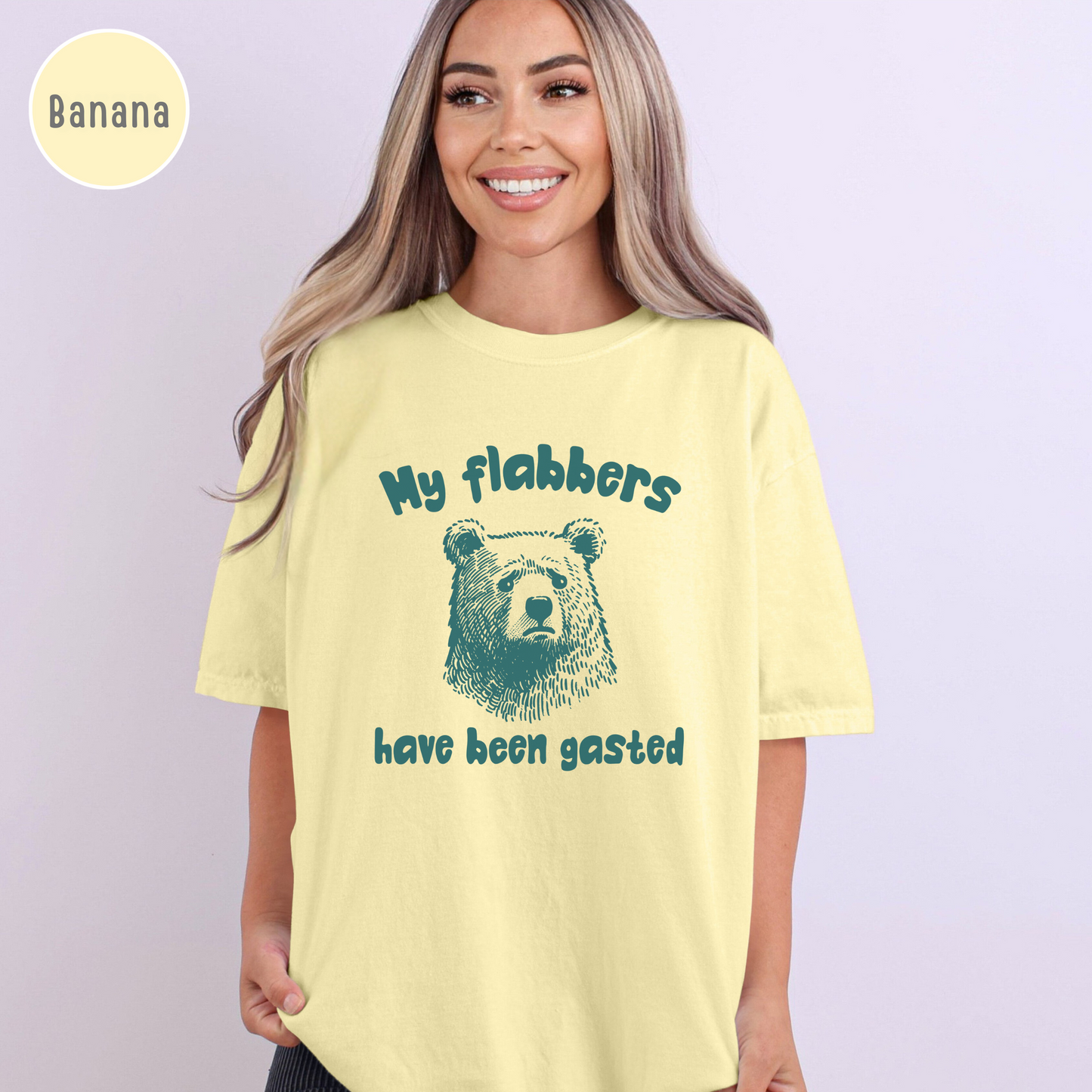 My Flabbers Have Been Gasted Shirt, Funny Bear, Humor, Gift, free shipping