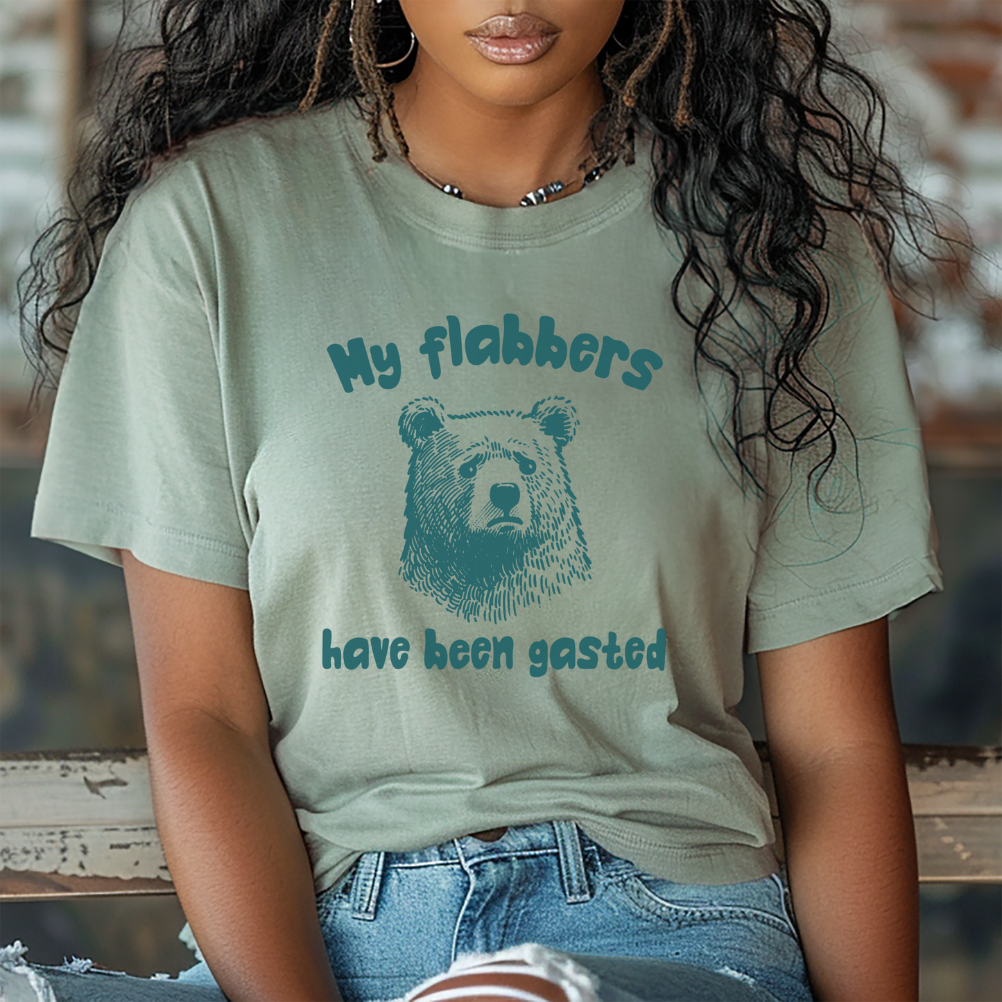 My Flabbers Have Been Gasted Shirt, Funny Bear, Humor, Gift, free shipping