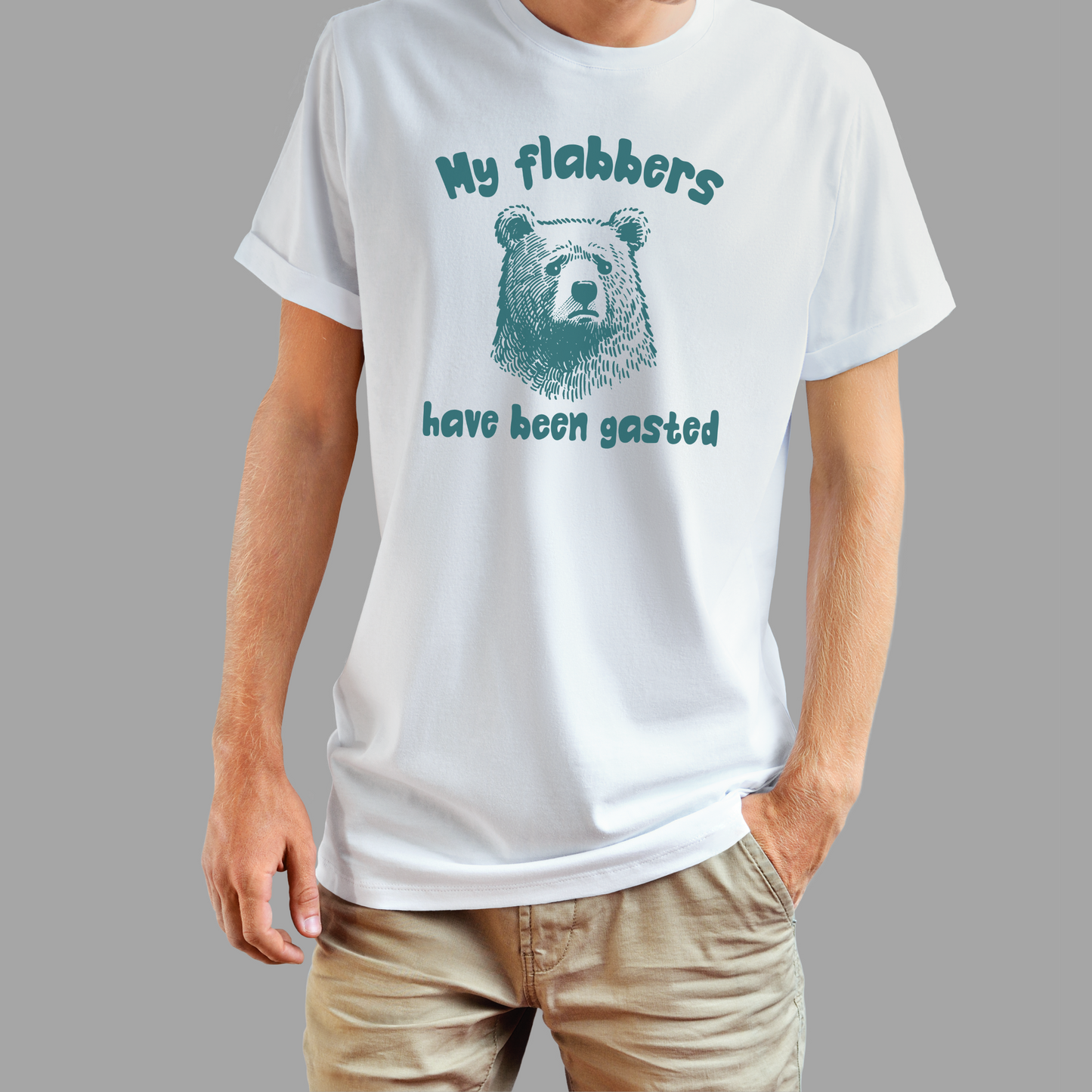 My Flabbers Have Been Gasted Shirt, Funny Bear, Humor, Gift, free shipping