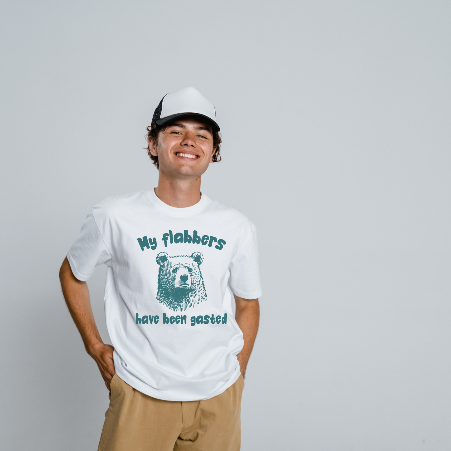 My Flabbers Have Been Gasted Shirt, Funny Bear, Humor, Gift, free shipping