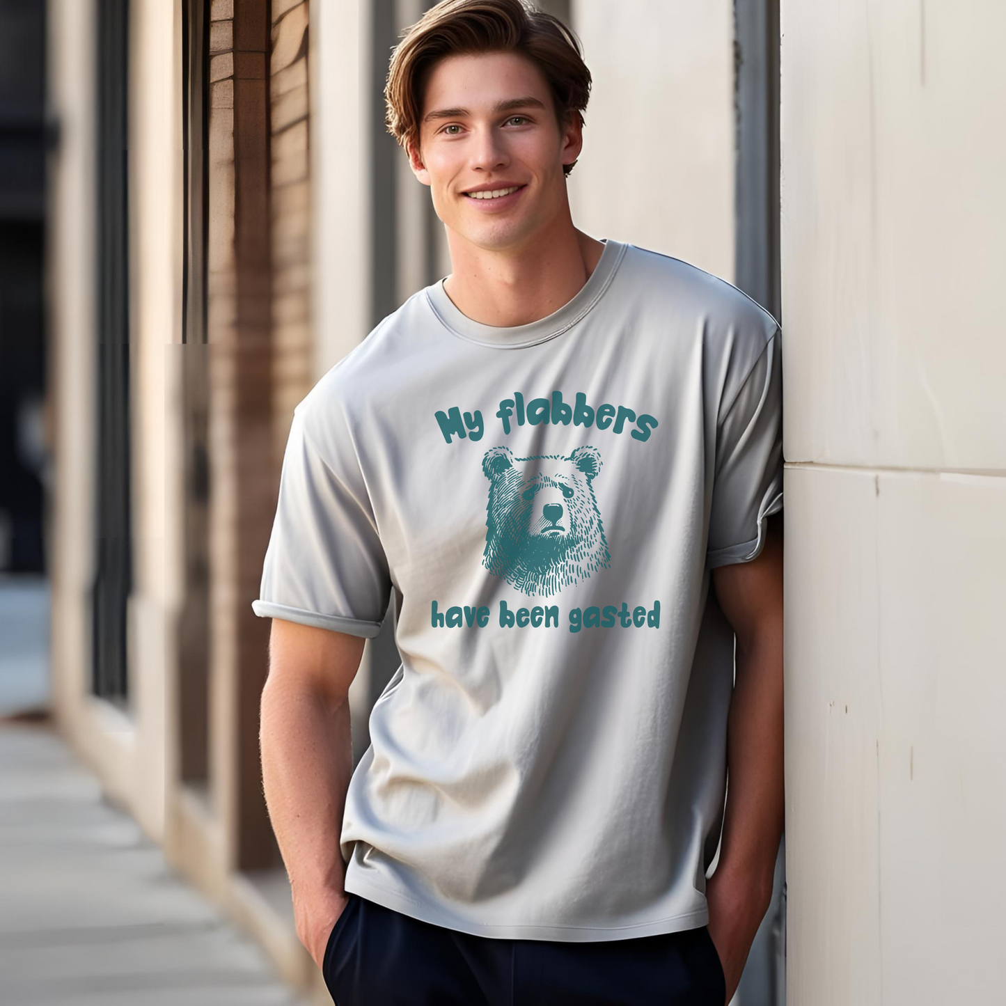 My Flabbers Have Been Gasted - Unisex Tall Beefy-T®, Big & Tall Size Shirt, Funny, Humor, Gift, Free Shipping