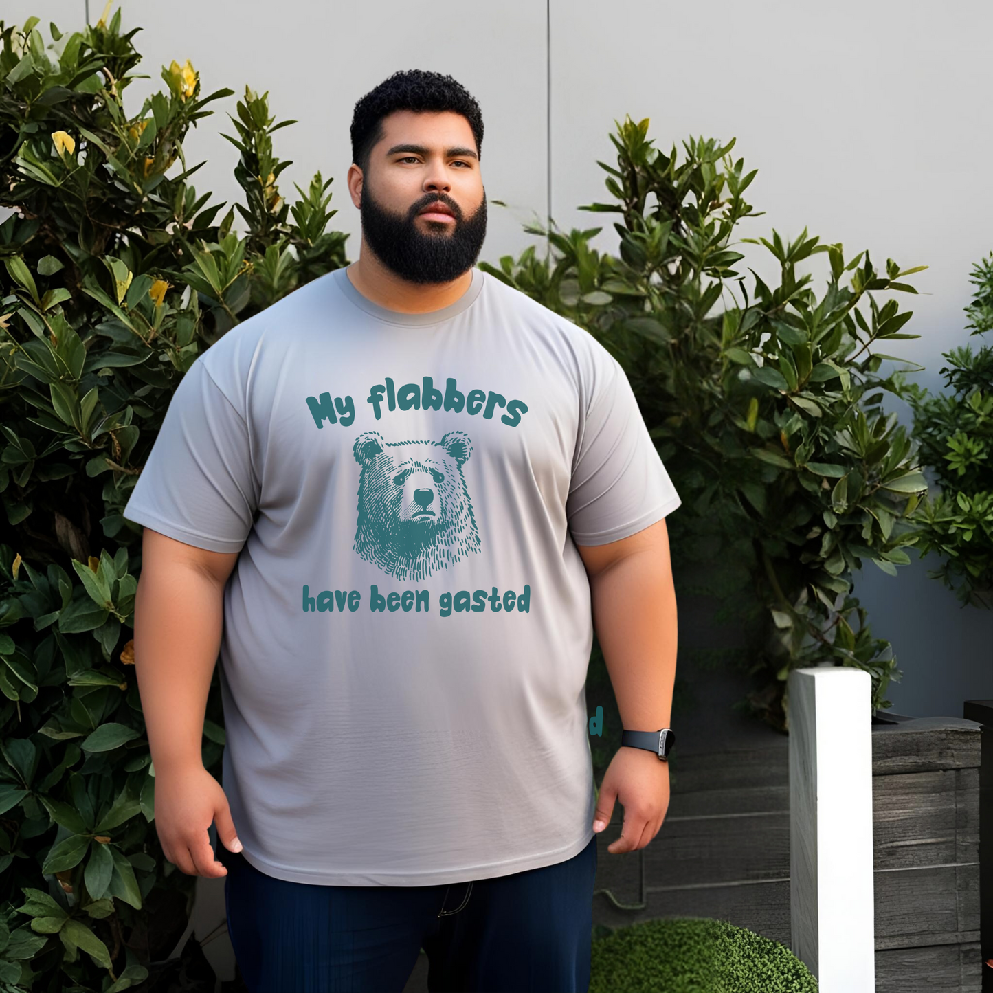 My Flabbers Have Been Gasted - Unisex Tall Beefy-T®, Big & Tall Size Shirt, Funny, Humor, Gift, Free Shipping