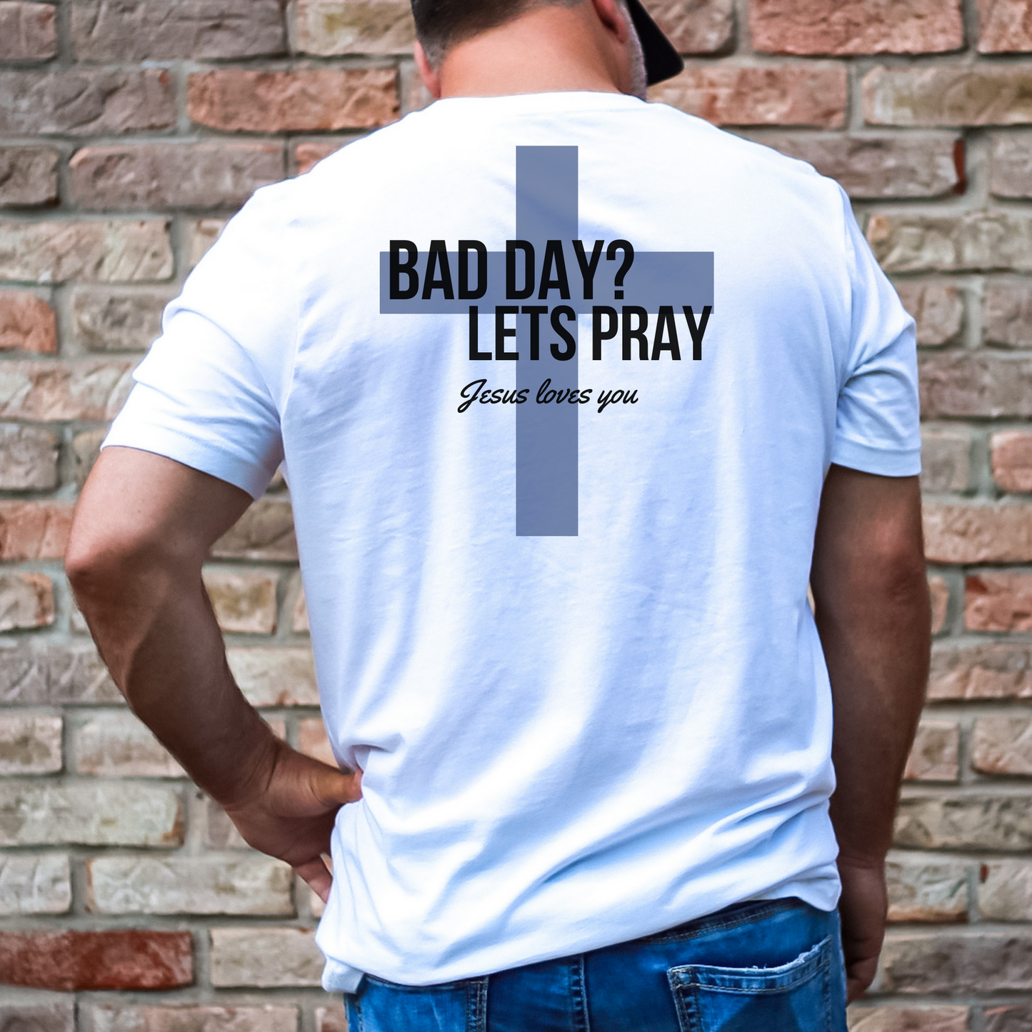 Bad Day? Let's Pray Unisex Shirt, Custom Comfort Colors Material, Faith, Inspirational Tee, Christian Tee, Church Wear