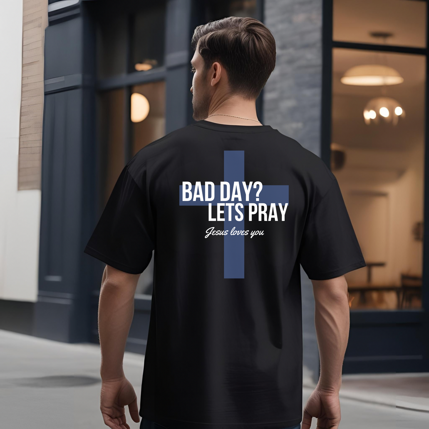 Bad Day? Let's Pray Unisex Shirt, Custom Comfort Colors Material, Faith, Inspirational Tee, Christian Tee, Church Wear