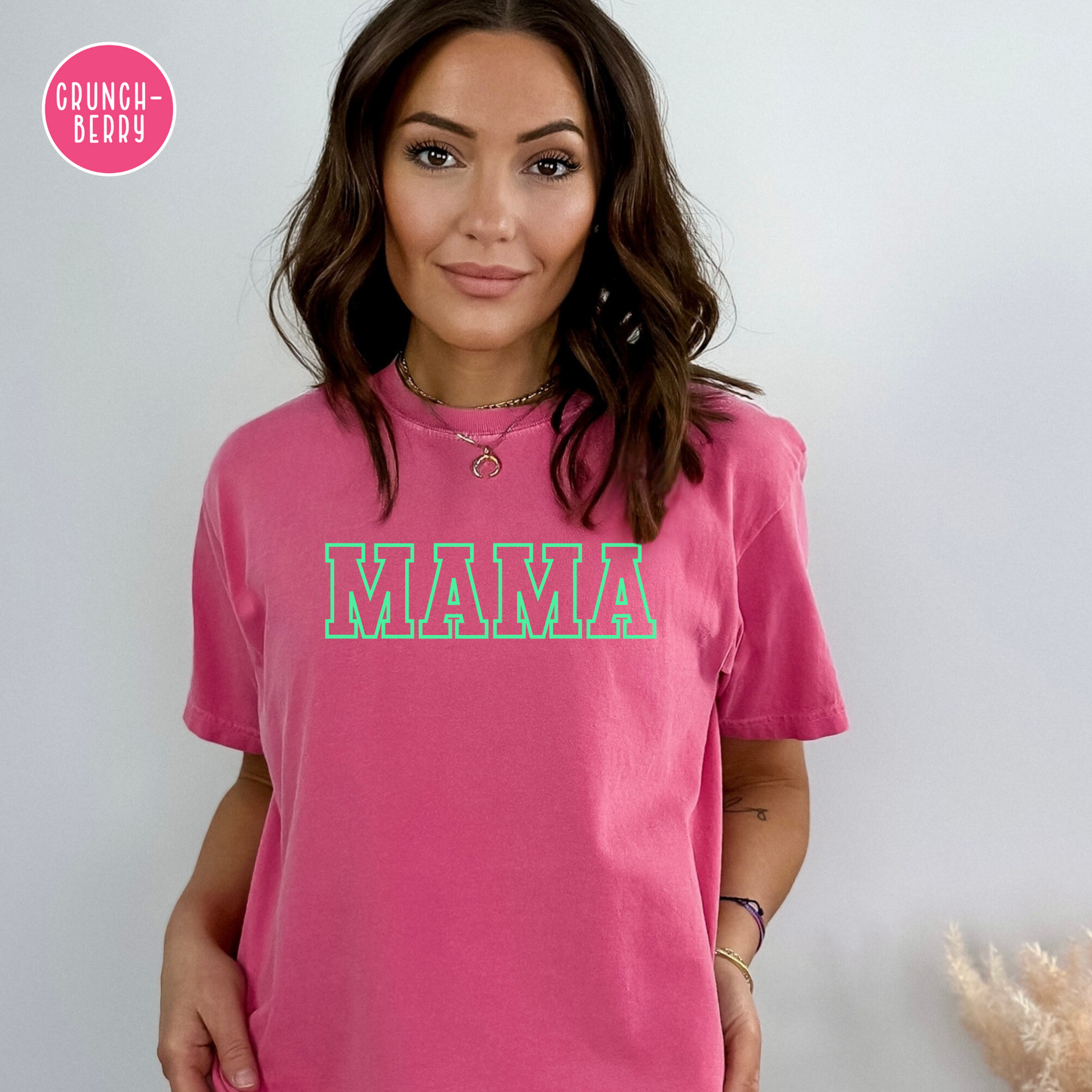 Mama Shirt, Custom Comfort Colors Material, Summer Tee, Bright Colorful Tee, Gift, Mother's Day