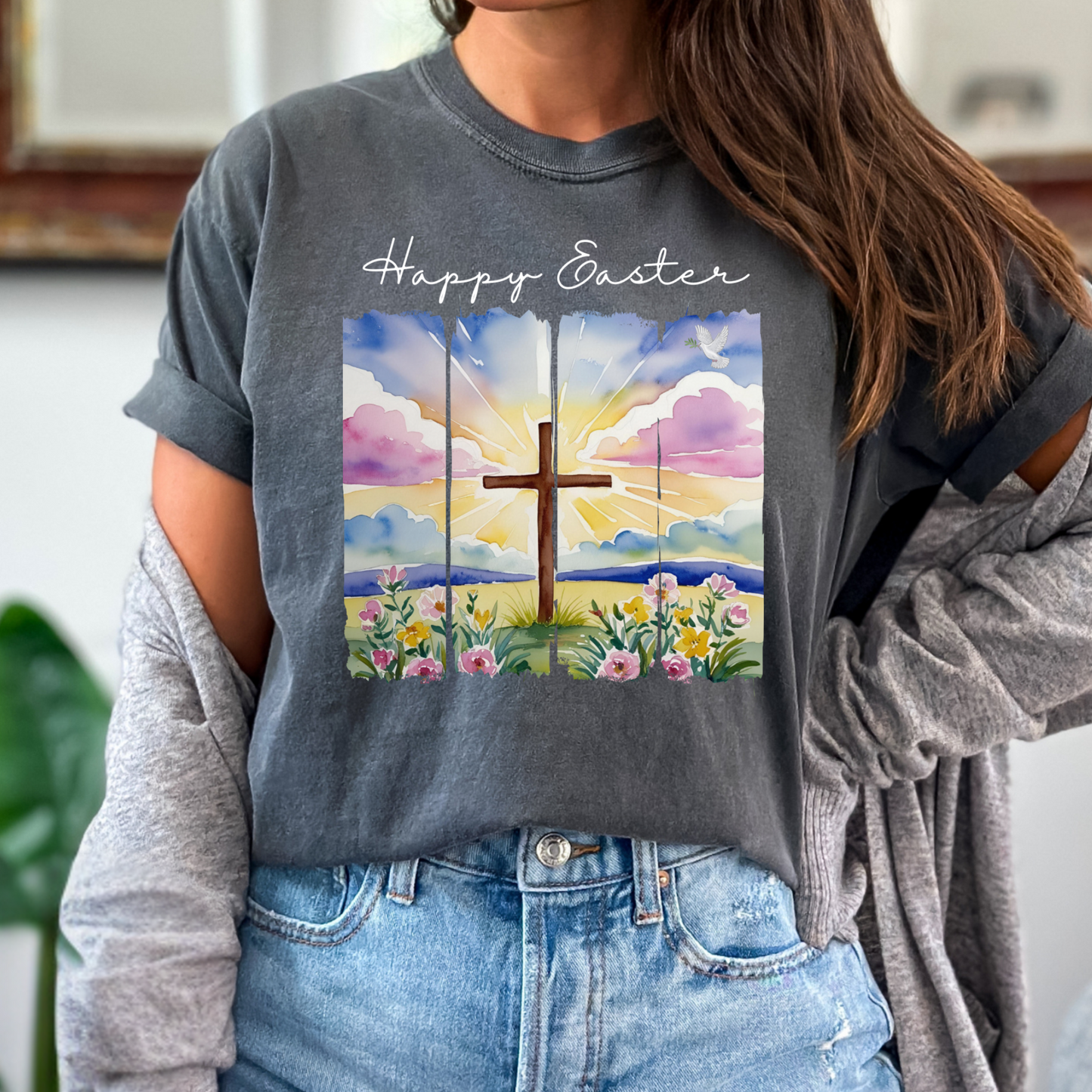 Happy Easter Shirt, Faith, Spring, Christian Tee, Jesus Tee, Graphic Tee
