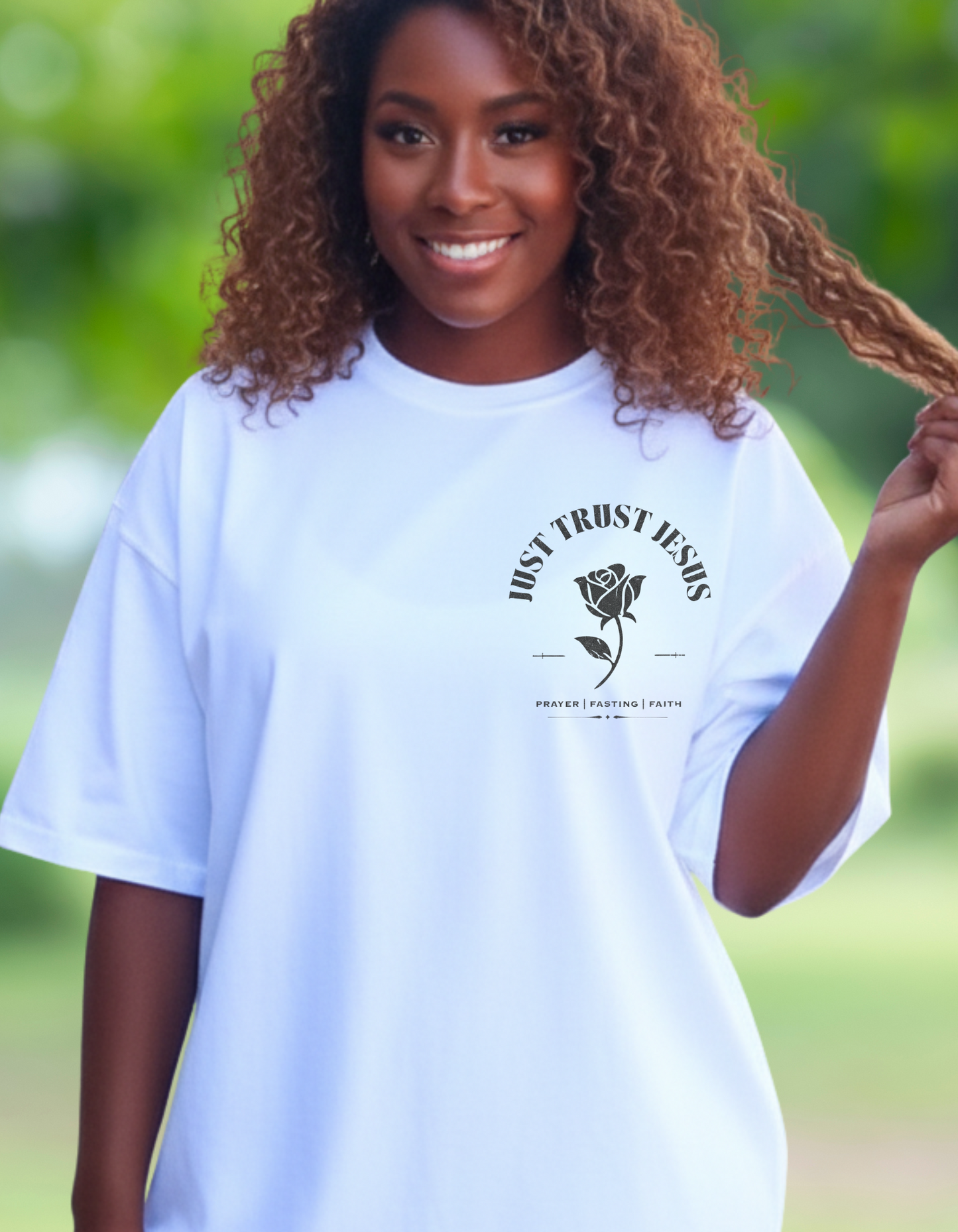 Just Trust Jesus Shirt, Faith T-Shirt, Casual Christian Tee, Prayer Shirt