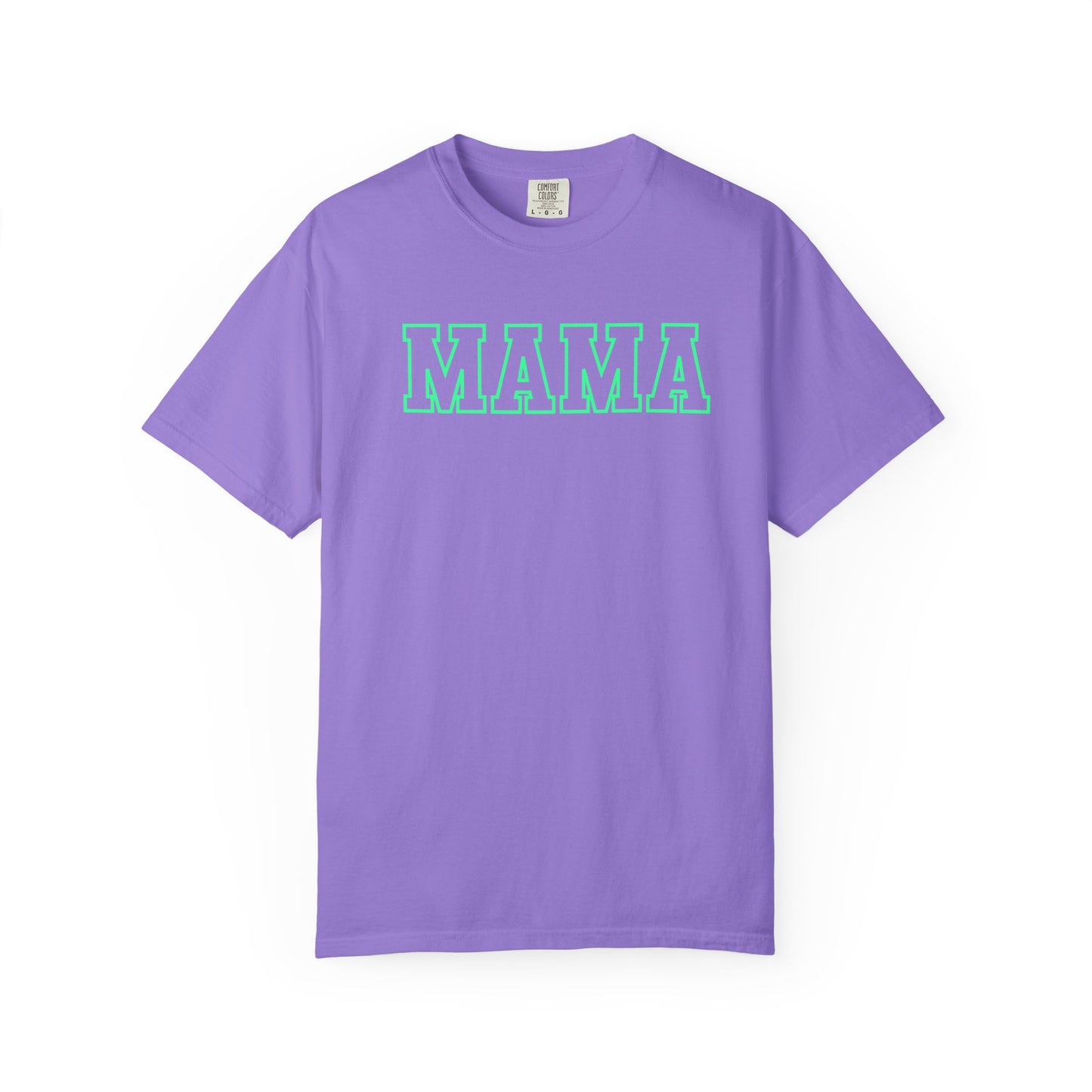 Mama Shirt, Custom Comfort Colors Material, Summer Tee, Bright Colorful Tee, Gift, Mother's Day