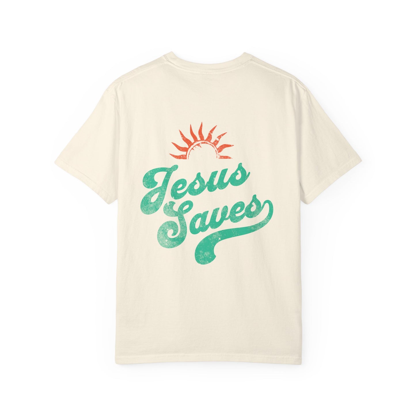 Jesus Saves Tee, Christian Tee, Church Wear, Vacation Tee, Summer Cotton T-shirt