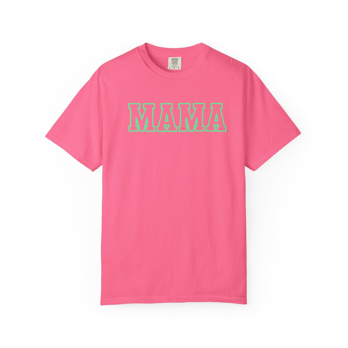 Mama Shirt, Custom Comfort Colors Material, Summer Tee, Bright Colorful Tee, Gift, Mother's Day