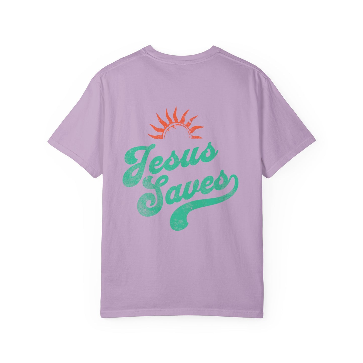 Jesus Saves Tee, Christian Tee, Church Wear, Vacation Tee, Summer Cotton T-shirt