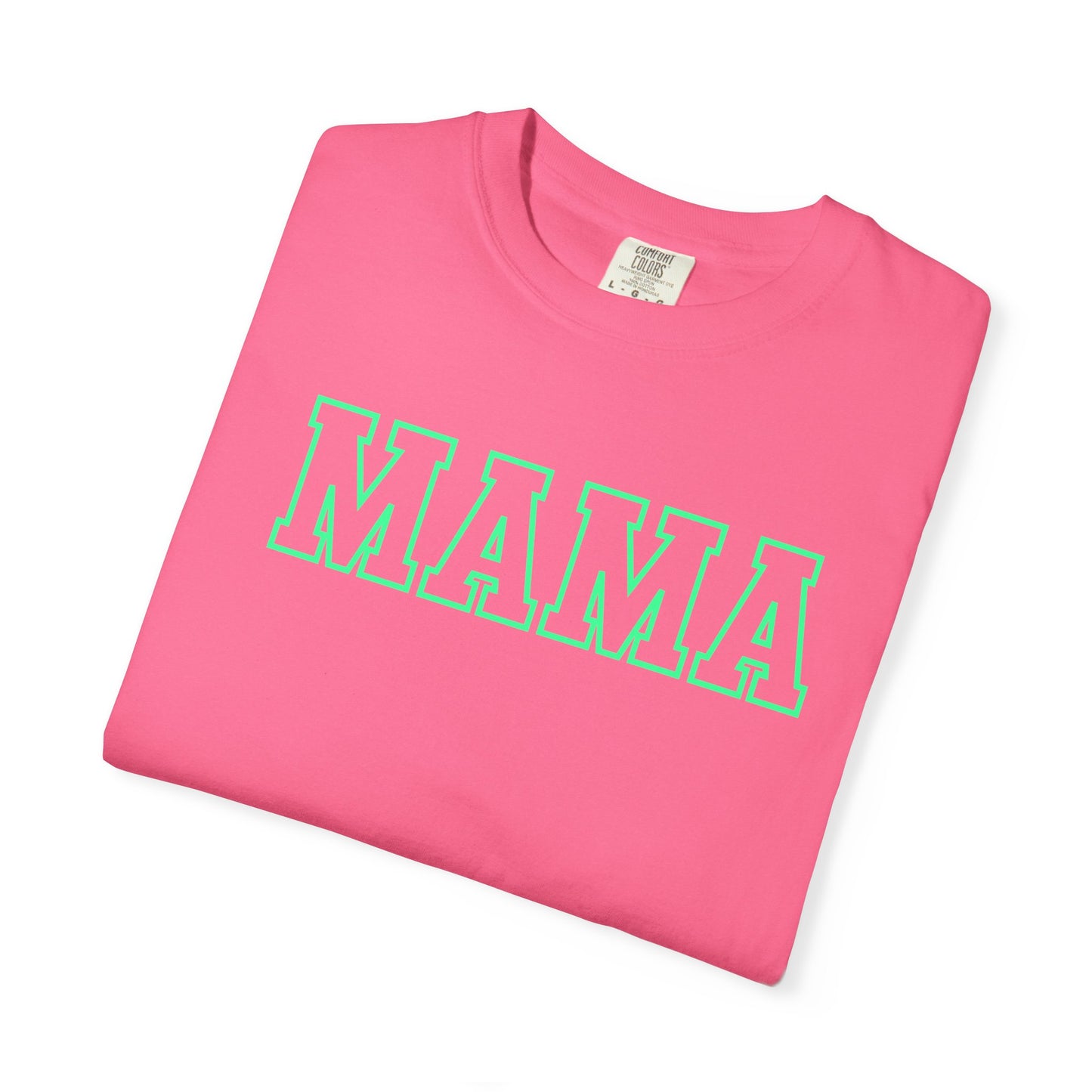 Mama Shirt, Custom Comfort Colors Material, Summer Tee, Bright Colorful Tee, Gift, Mother's Day