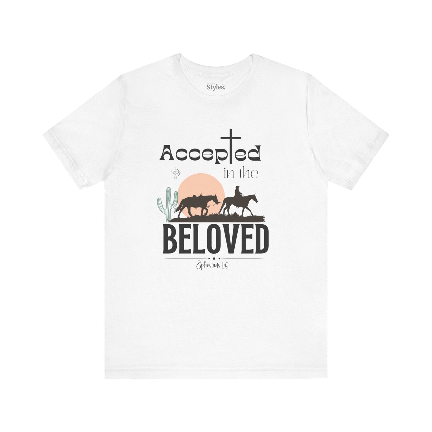 Accepted in the Beloved Shirt, Christian Tee, Bible Verse Tee, Faith, Church Shirt