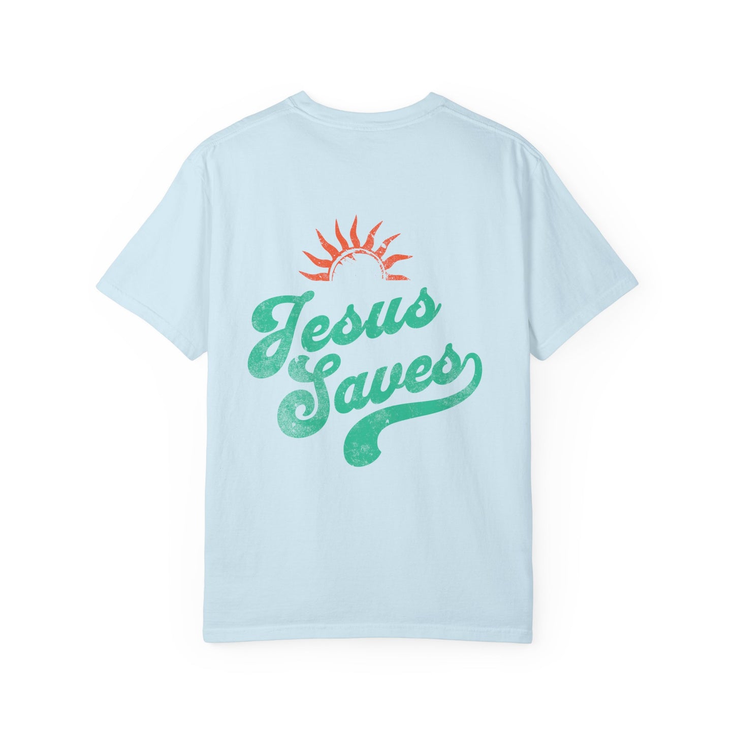 Jesus Saves Tee, Christian Tee, Church Wear, Vacation Tee, Summer Cotton T-shirt