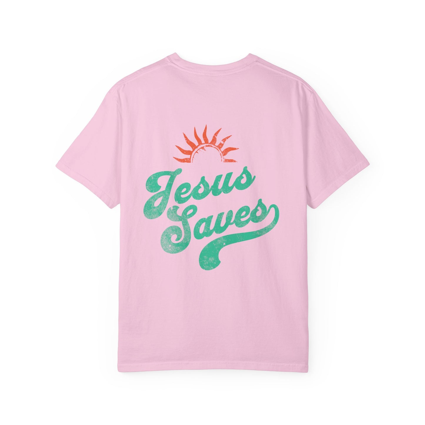 Jesus Saves Tee, Christian Tee, Church Wear, Vacation Tee, Summer Cotton T-shirt
