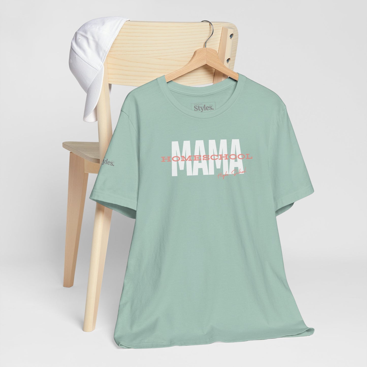 MAMA Tee, Homeschool, High School, Teacher, Custom Bella Canvas (42)
