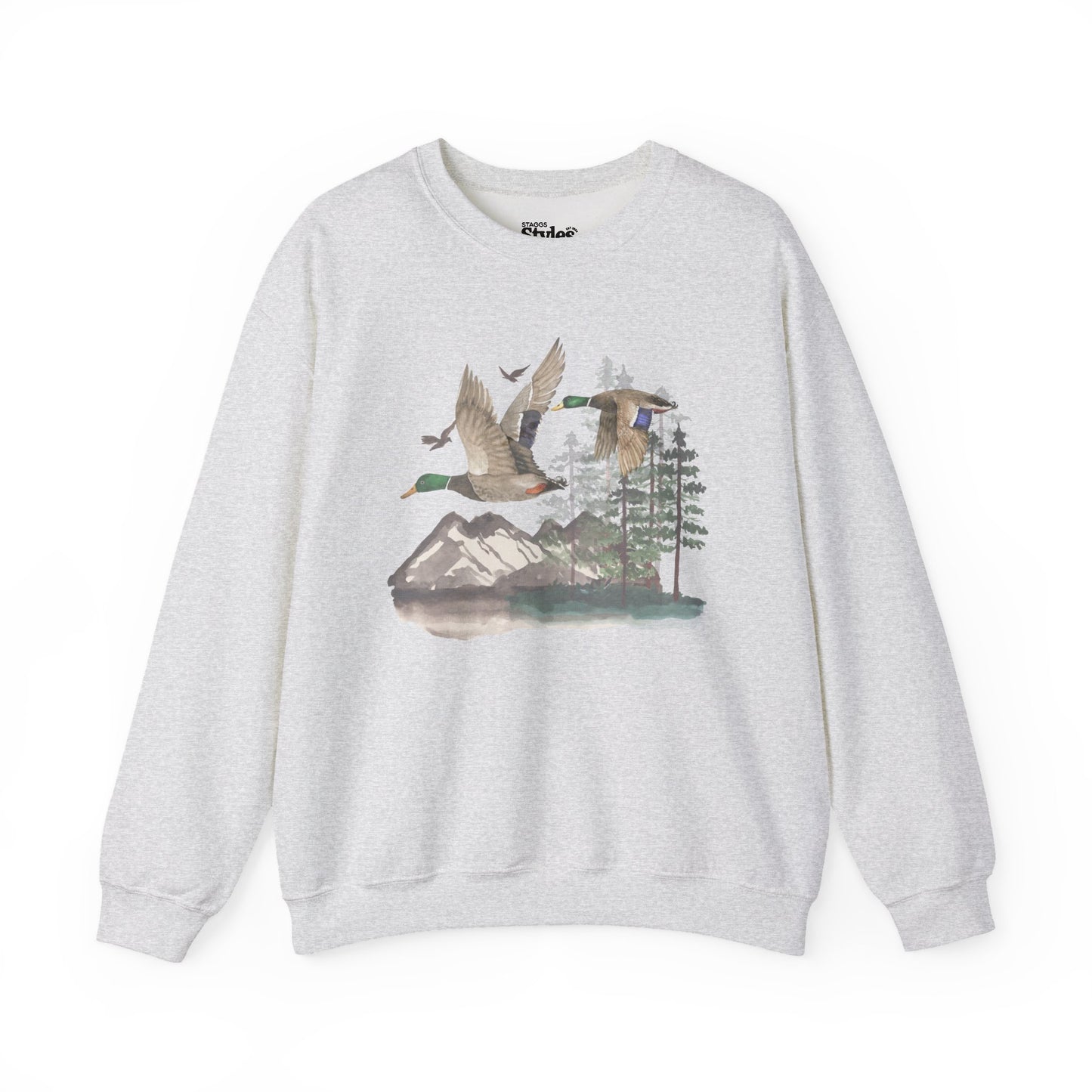 Duck Sweatshirt, Crew neck, Nature, Outdoors, Duck Hunt, Mallard, Cotton