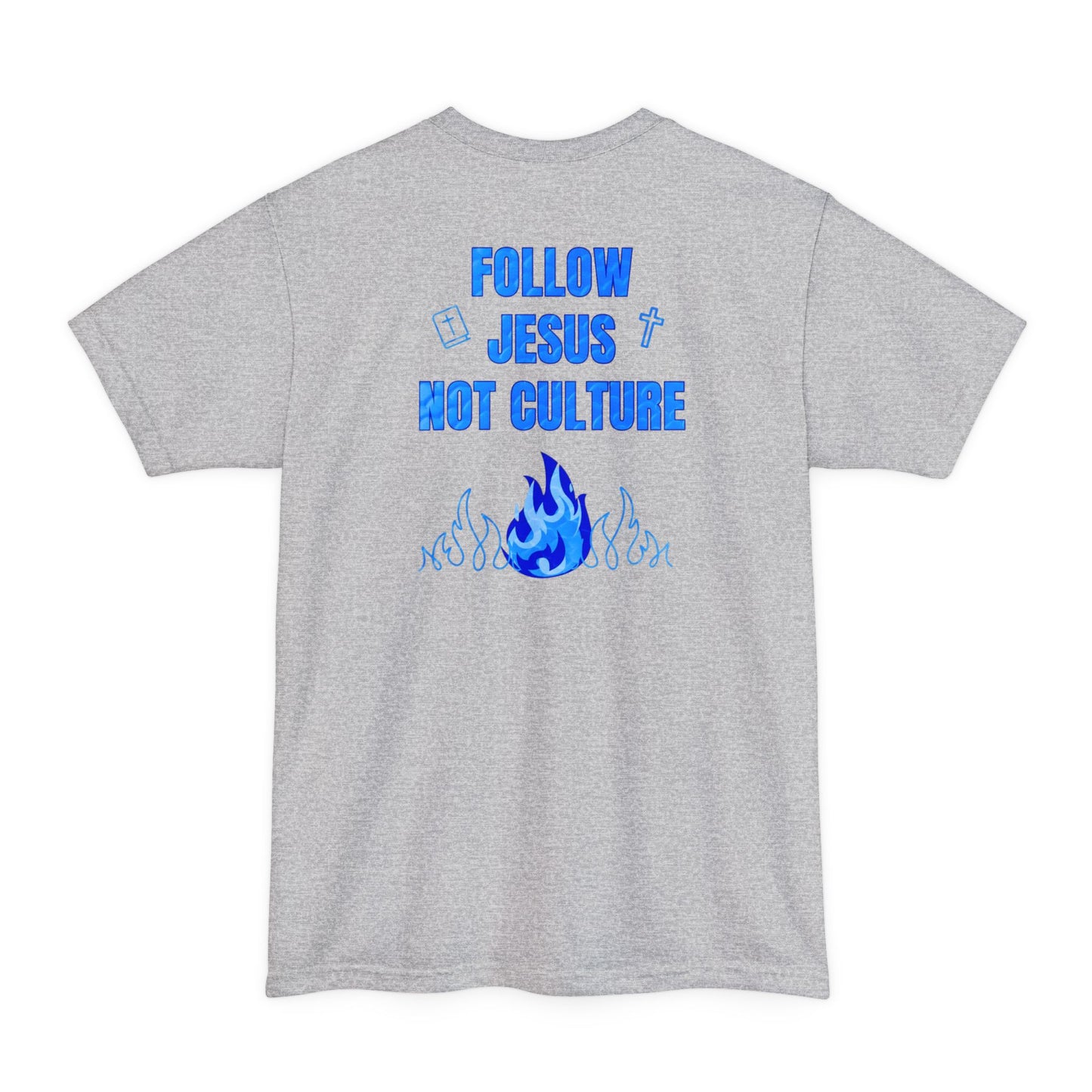 Follow Jesus Not Culture Shirt, Big & Tall Size, Faith, Christian Clothing