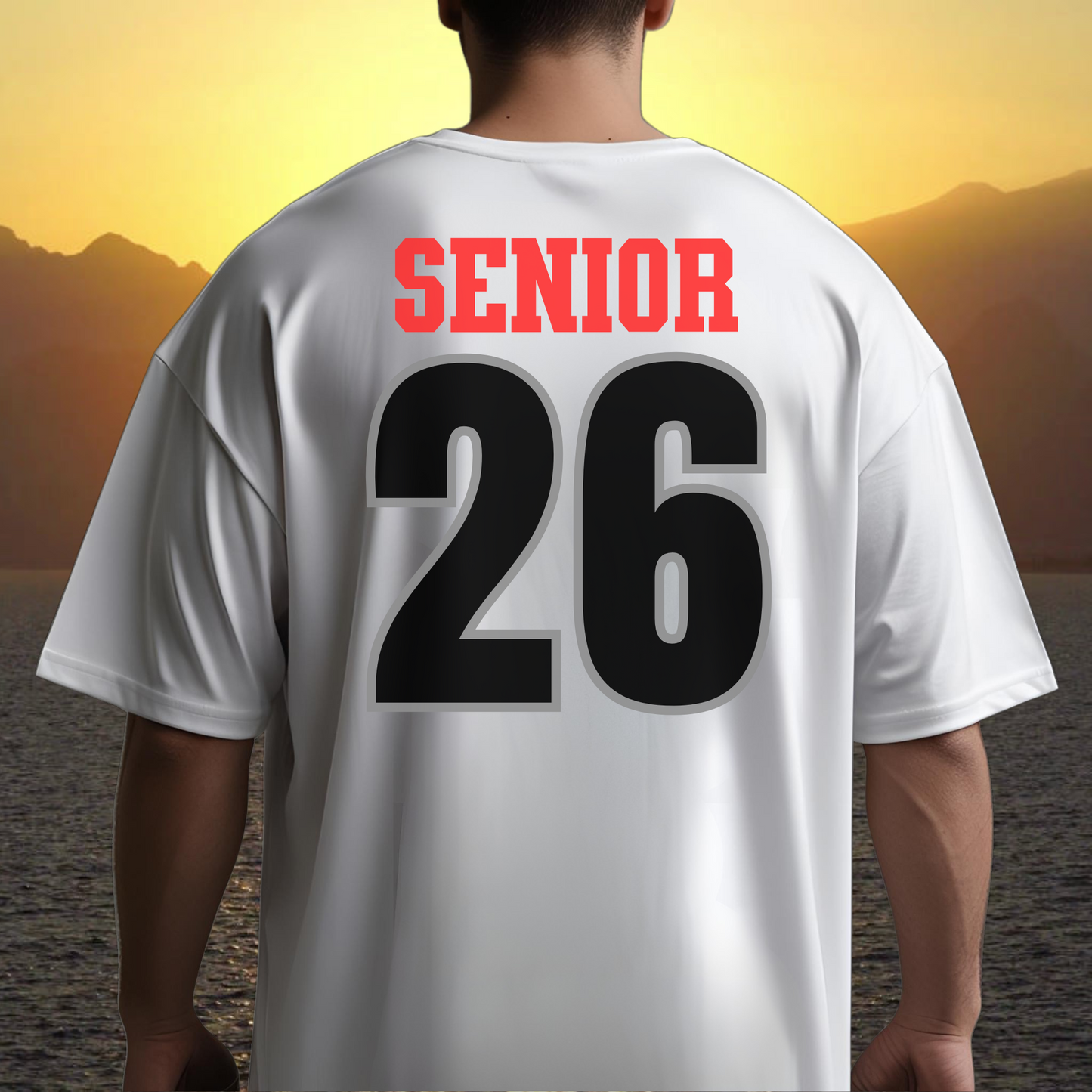 Senior Class of 2026 Unisex Shirt - Comfort Colors Varsity Style - Graduation Gift (26)
