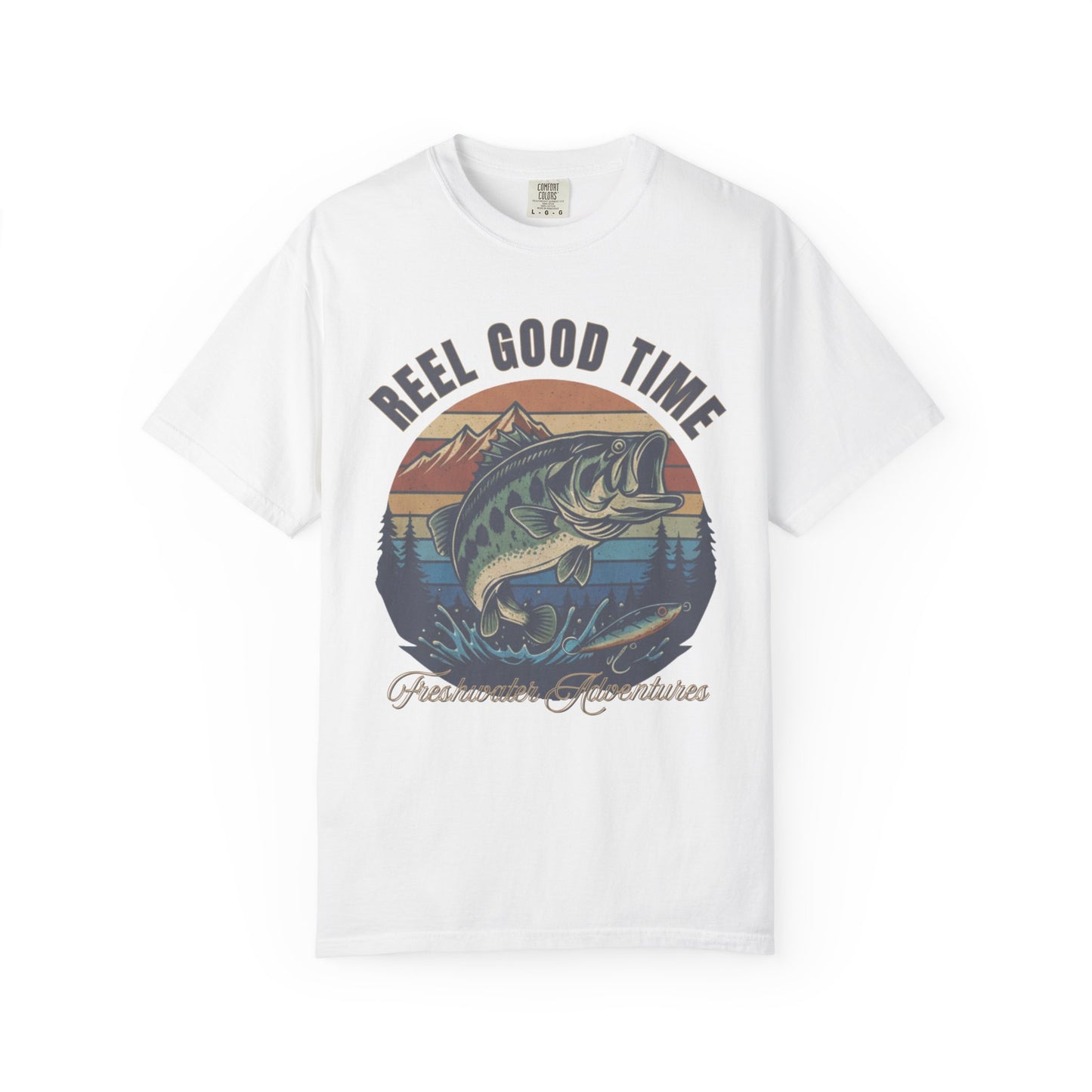 Reel Good Time Fishing Shirt, Bass Fishing T-Shirt, Vintage Graphic Tee, Outdoors Tee