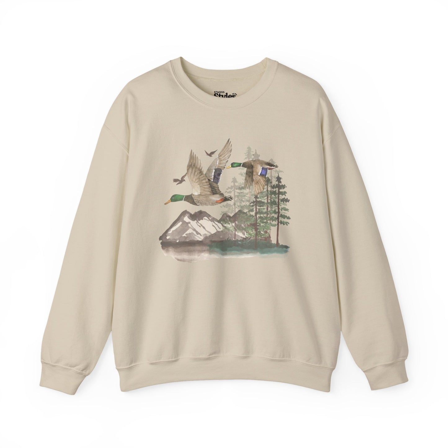 Duck Sweatshirt, Crew neck, Nature, Outdoors, Duck Hunt, Mallard, Cotton