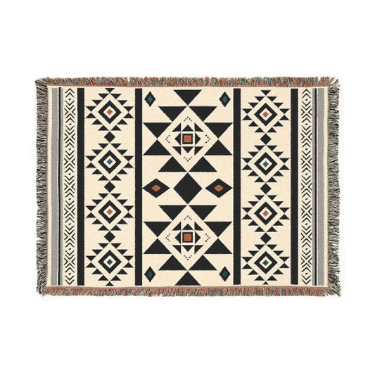 Cozy Woven Blanket | Decorative Throw, Bohemian, Farmhouse, Southwestern, Sofa Throw