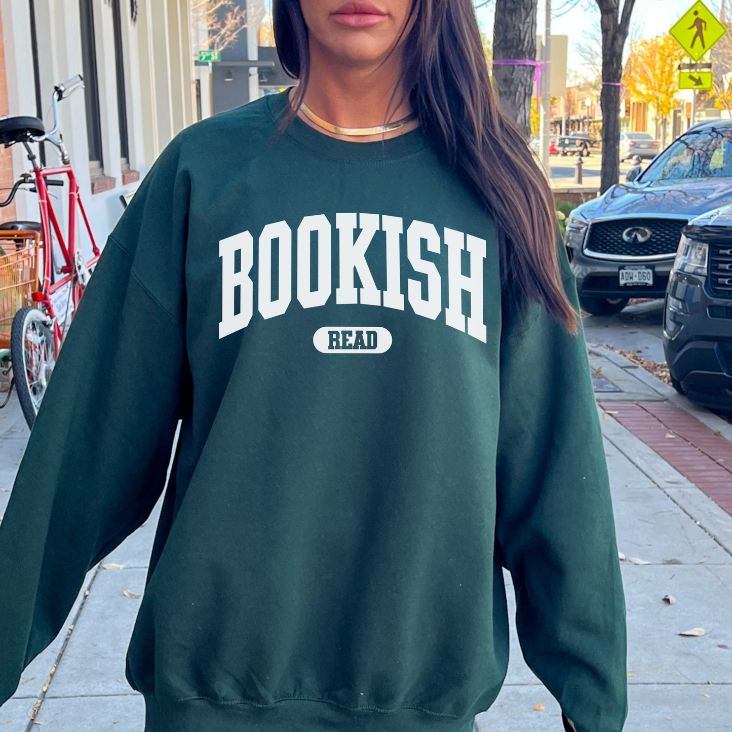 Bookish Sweatshirt, Book Lover, Free Shipping, Crew Neck, Varsity, Bookworm, Gift Trend, Cozy, (27)