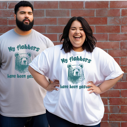 My Flabbers Have Been Gasted - Unisex Tall Beefy-T®, Big & Tall Size Shirt, Funny, Humor, Gift, Free Shipping