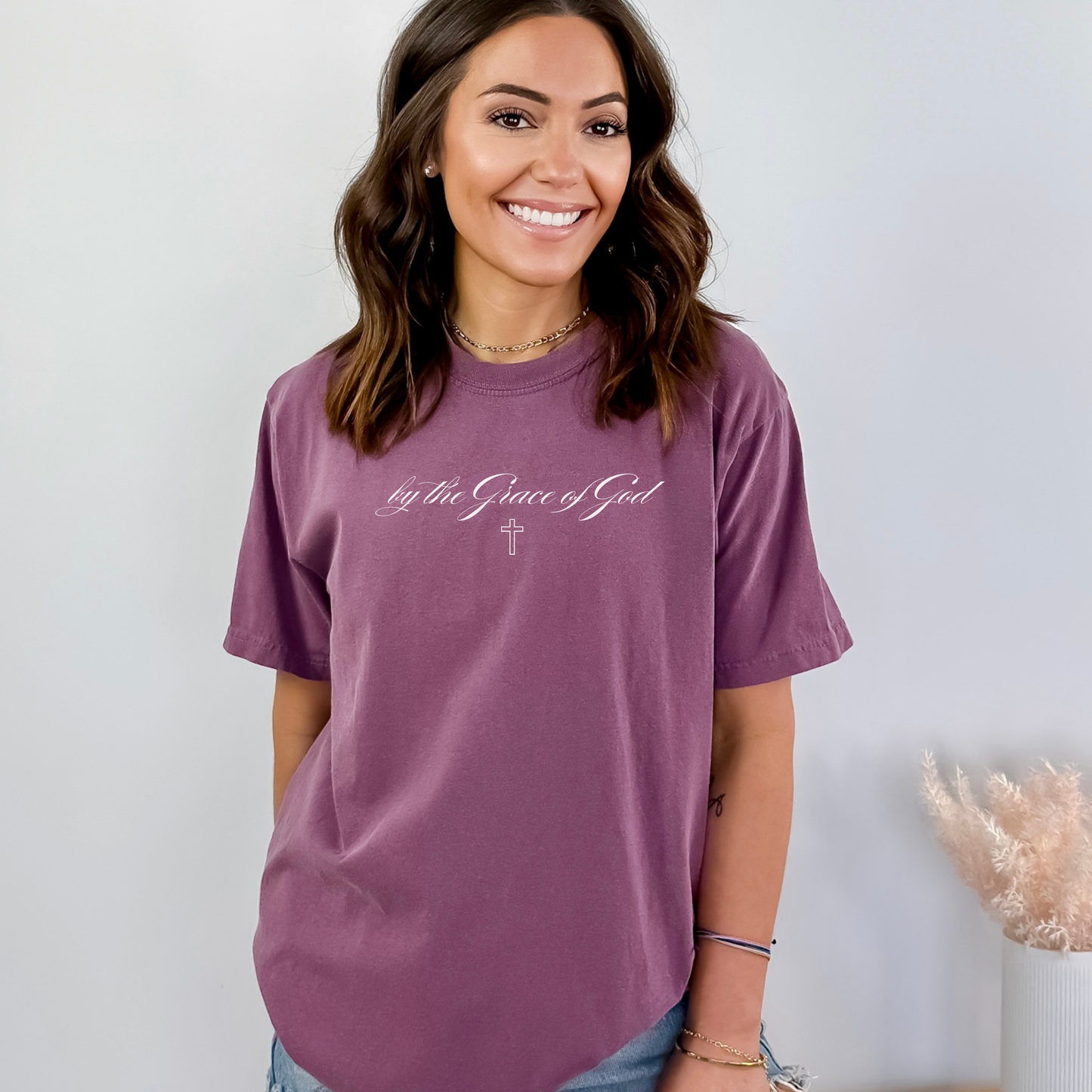 It's Not Luck, It's Jesus Shirt, Custom Comfort Colors, Faith, Inspiration, Church Shirt, Christian Tee (37)