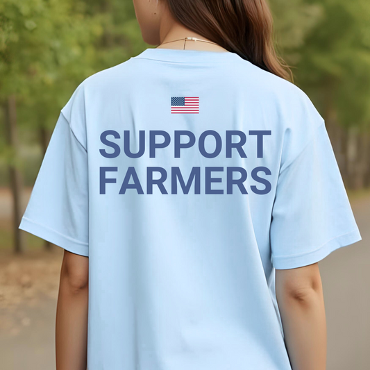 Support Farmers Shirt, Farmers Tee, Southern Shirt, USA Made Cotton Tee