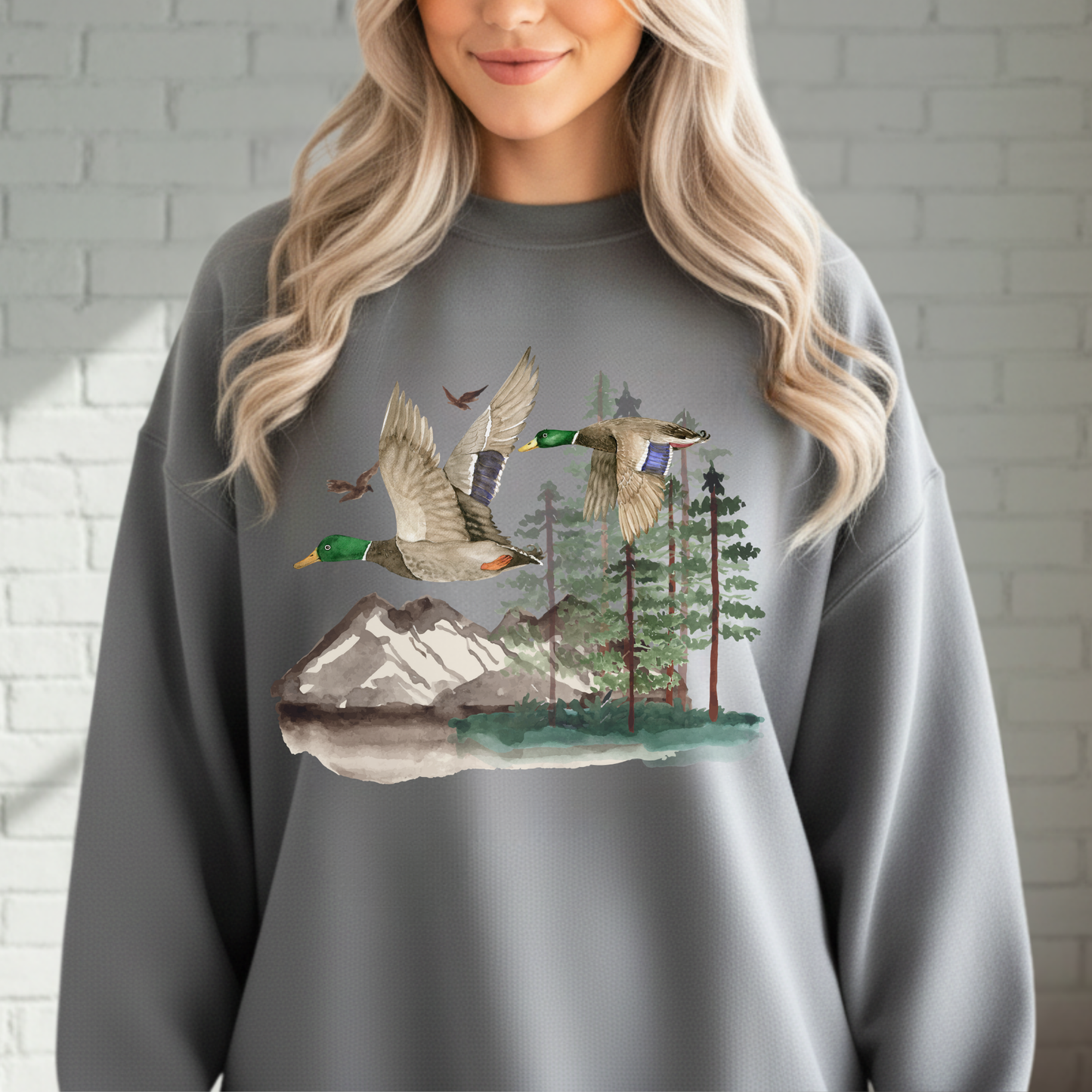 Duck Sweatshirt, Nature, Outdoors, Duck Hunt, Mallard