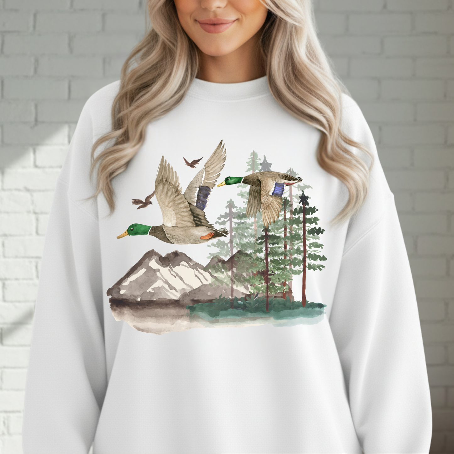 Duck Sweatshirt, Nature, Outdoors, Duck Hunt, Mallard