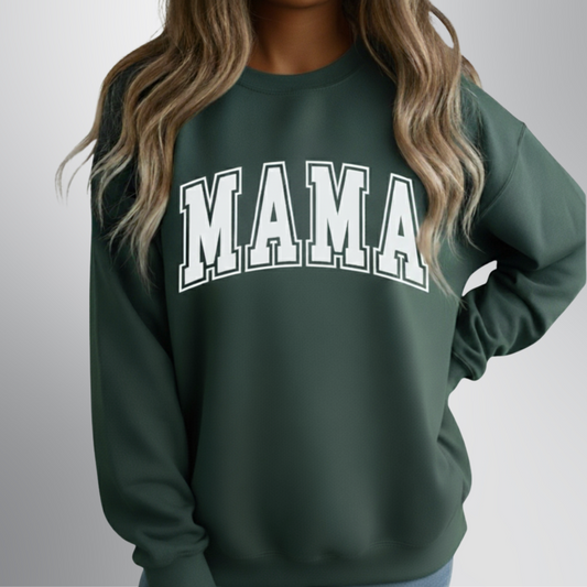 Mama Sweatshirt, Casual Cozy Cotton, Gift for Moms, Mothers Day, Birthday