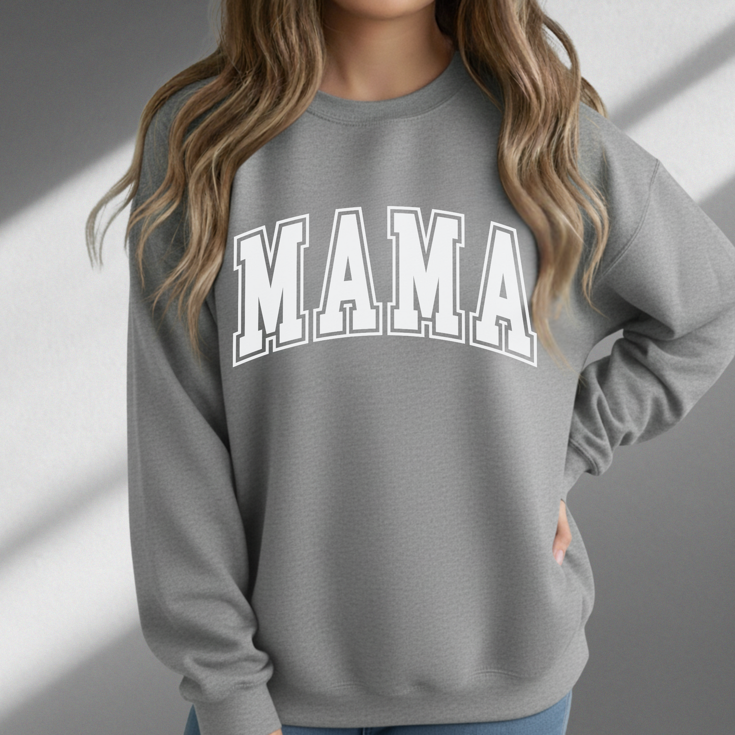Mama Sweatshirt, Casual Cozy Cotton, Gift for Moms, Mothers Day, Birthday