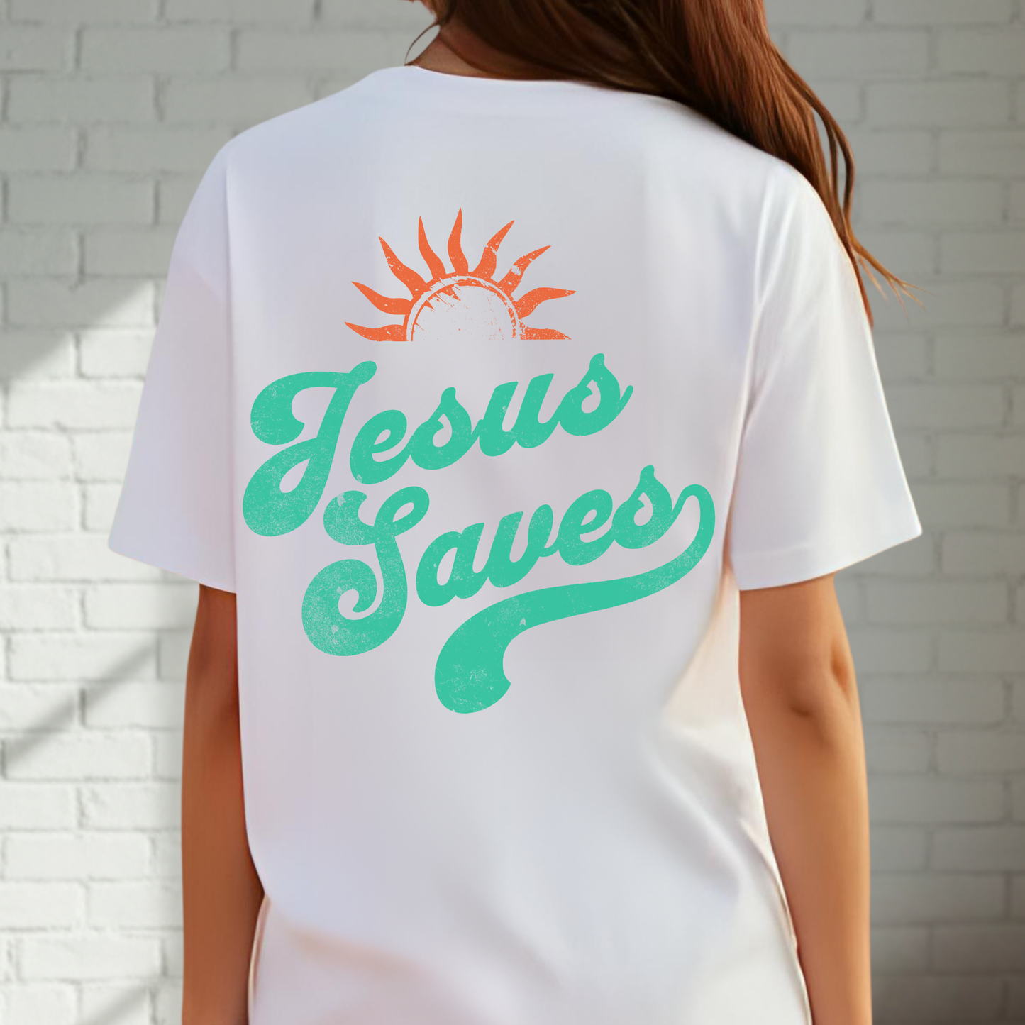 Jesus Saves Tee, Christian Tee, Church Wear, Vacation Tee, Soft Cotton T-shirt