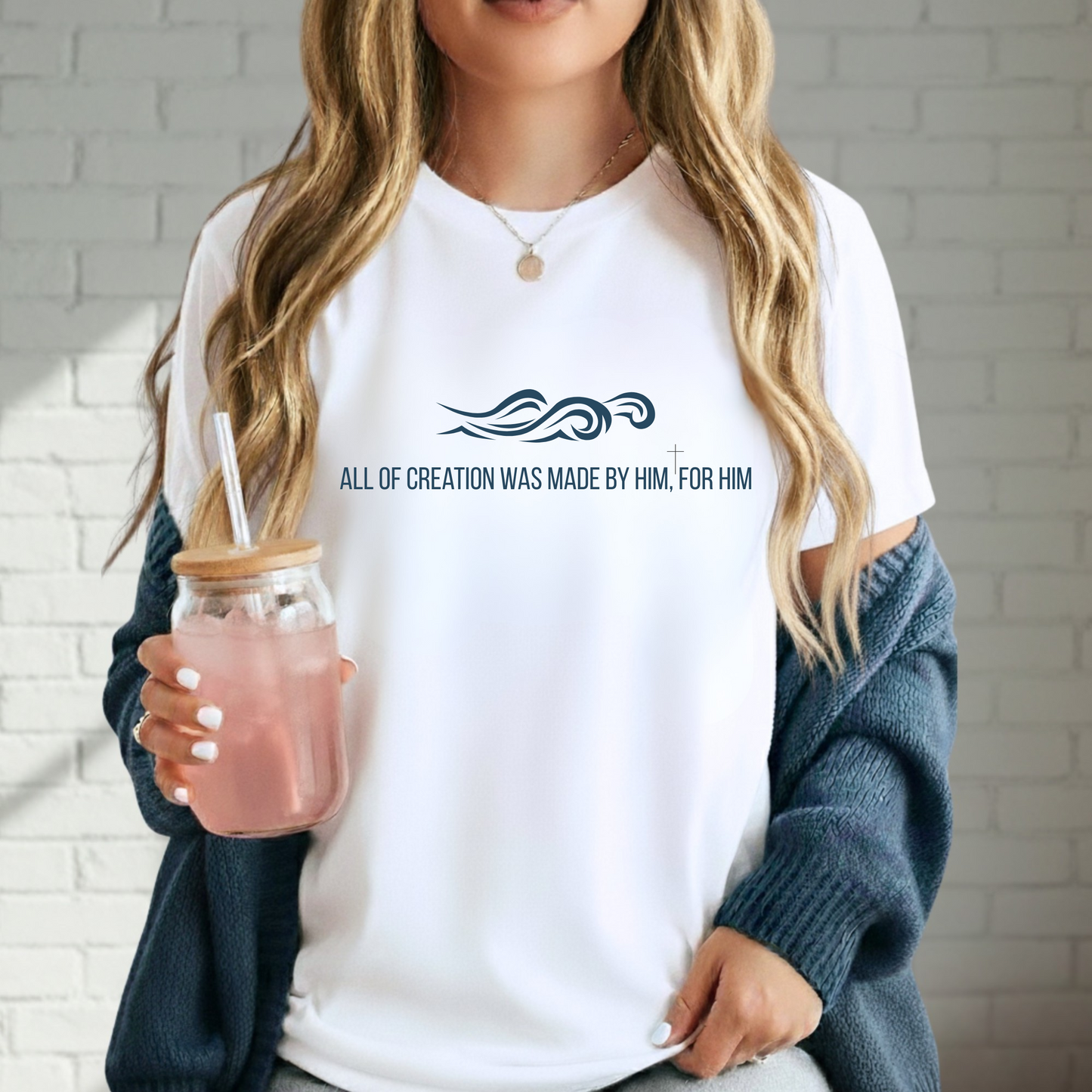 Wind & Waves Obey King Jesus Tee, Church Tee, Casual Christian Shirt, Ocean, Whale, Spiritual Tee
