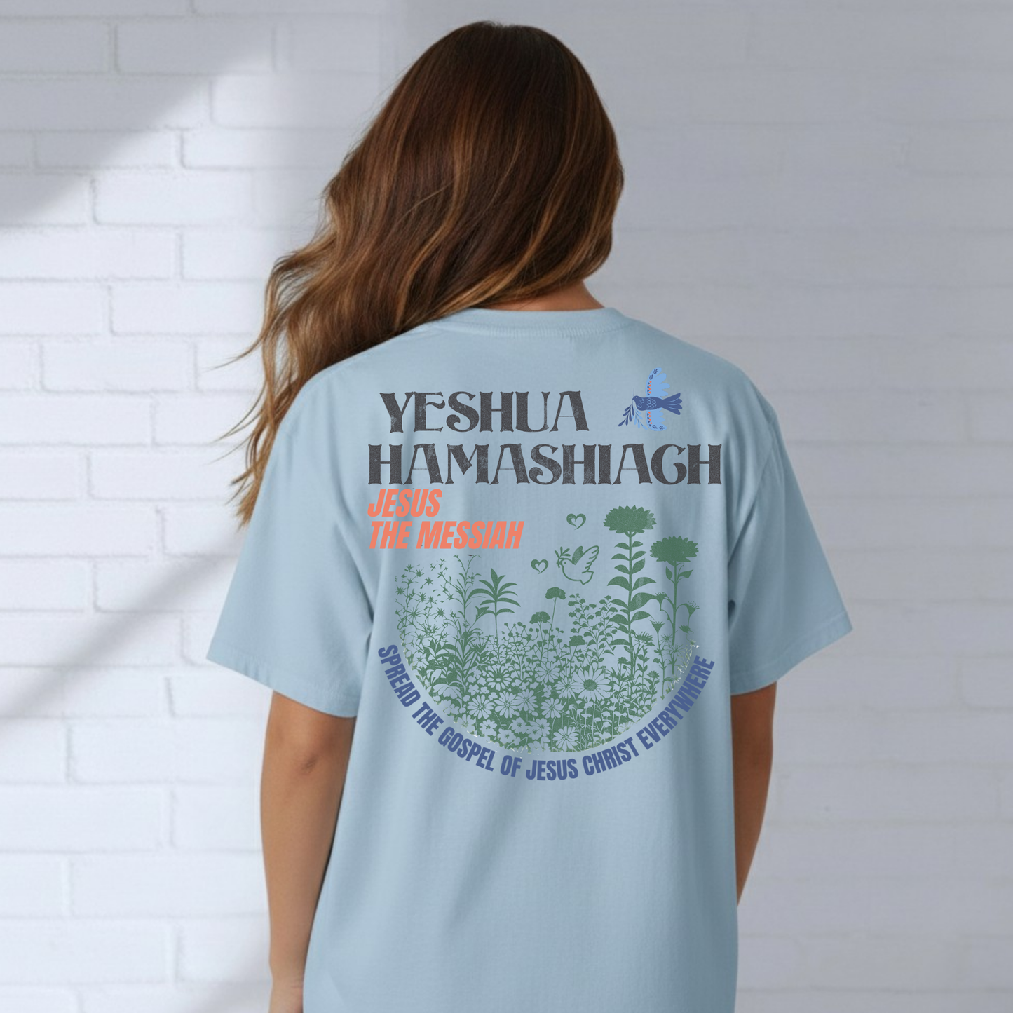 Gospel Christian Shirt, Faith T-Shirt, Inspiration, Jesus, Church Wear, Flower Seeds Tee